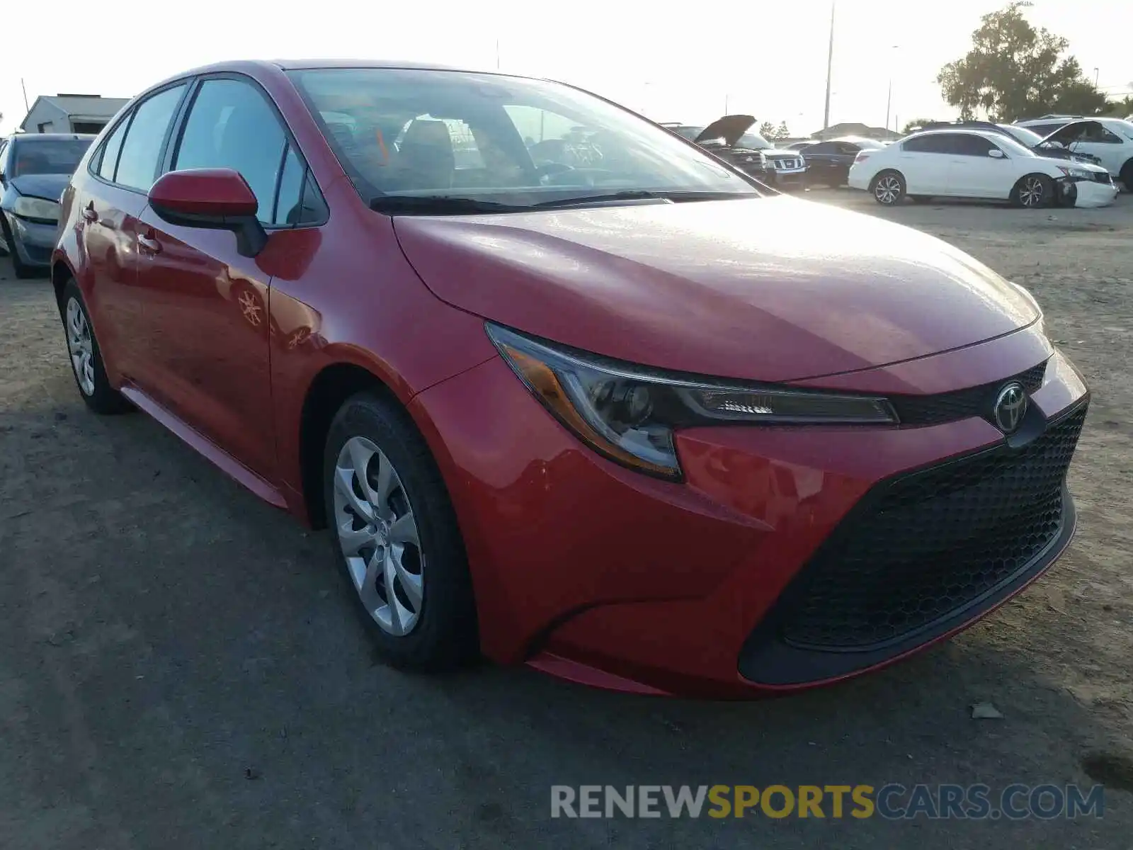 1 Photograph of a damaged car 5YFEPRAE8LP034830 TOYOTA COROLLA 2020