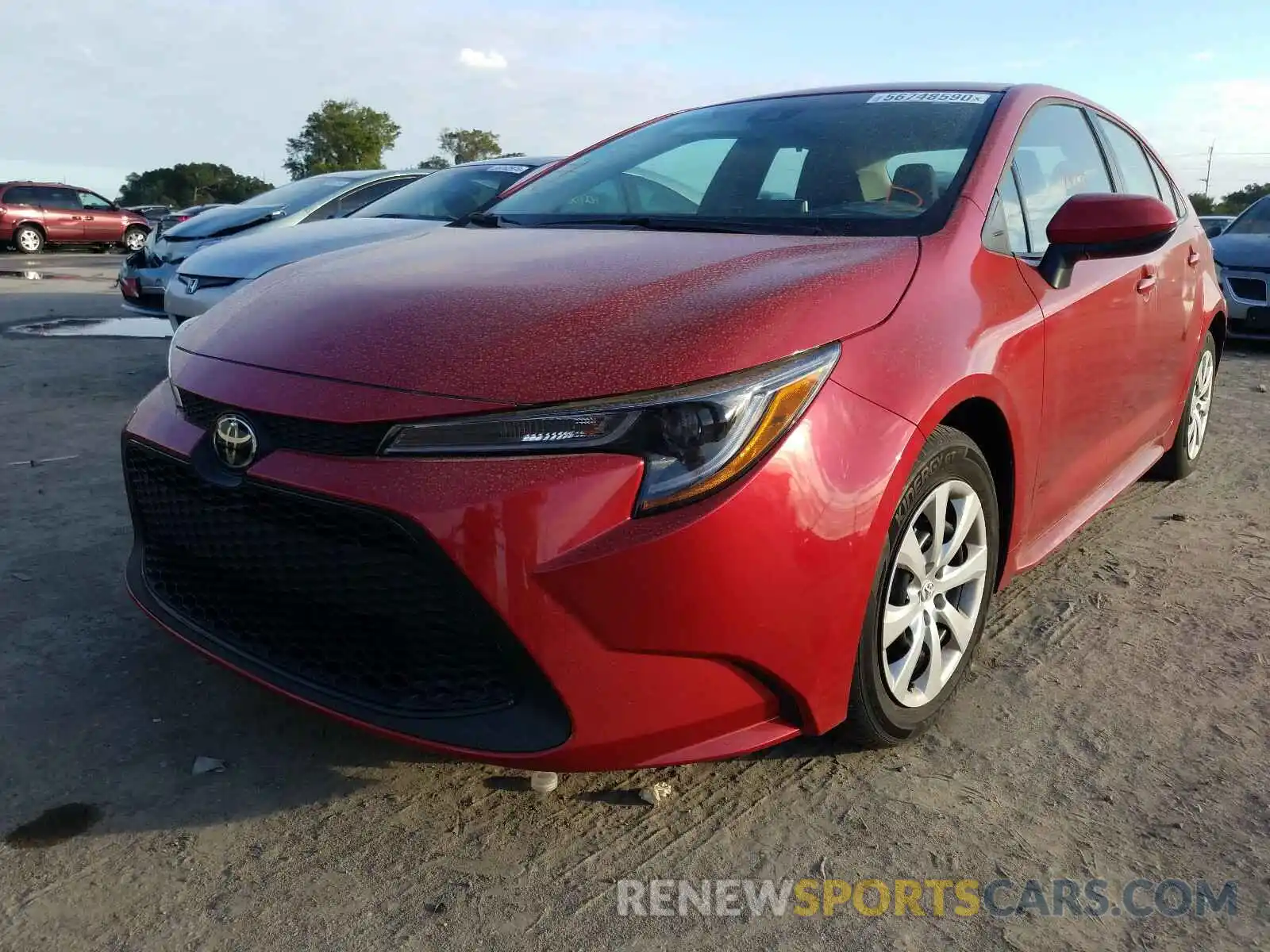 2 Photograph of a damaged car 5YFEPRAE8LP034830 TOYOTA COROLLA 2020