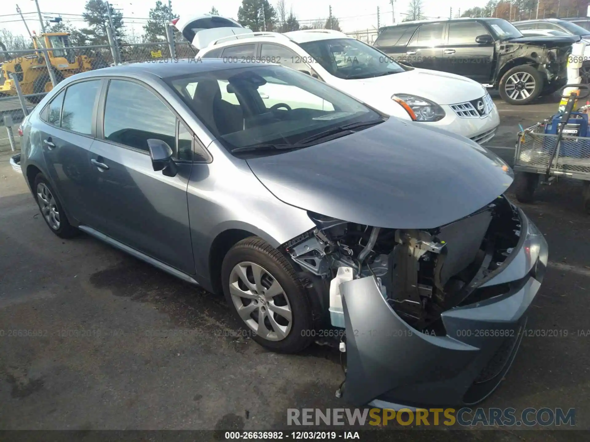 1 Photograph of a damaged car 5YFEPRAE8LP035329 TOYOTA COROLLA 2020