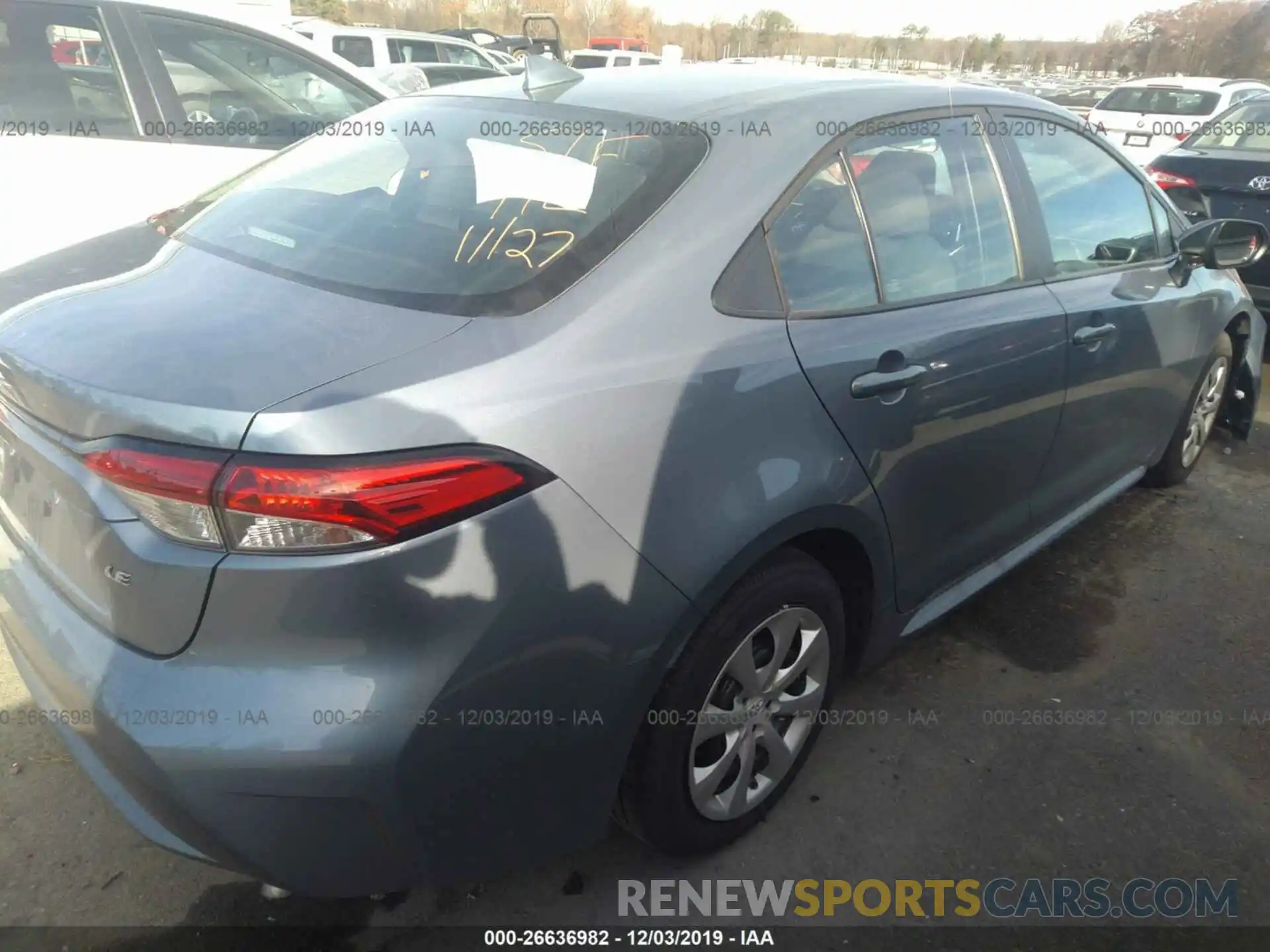 4 Photograph of a damaged car 5YFEPRAE8LP035329 TOYOTA COROLLA 2020