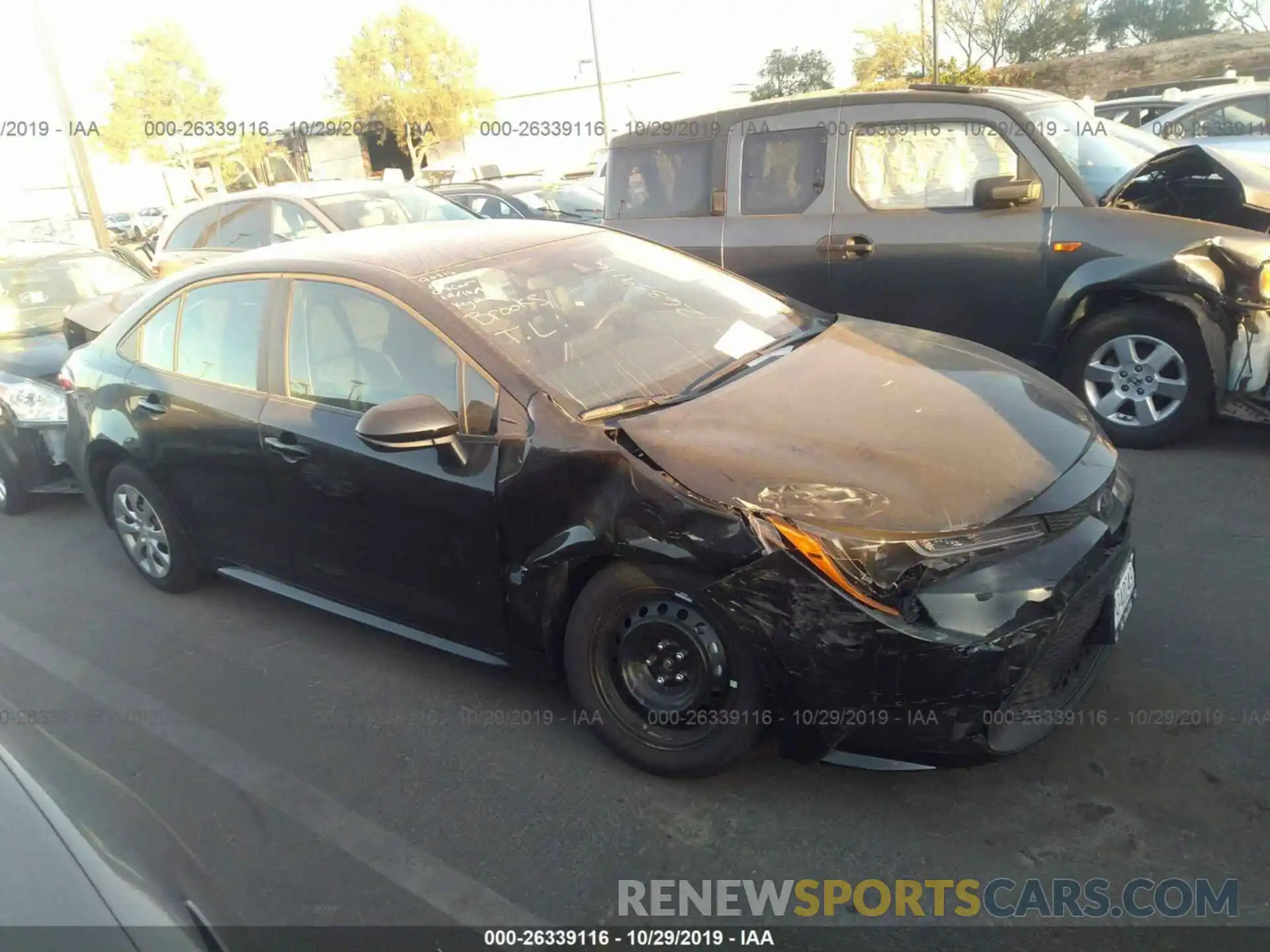 1 Photograph of a damaged car 5YFEPRAE8LP037517 TOYOTA COROLLA 2020