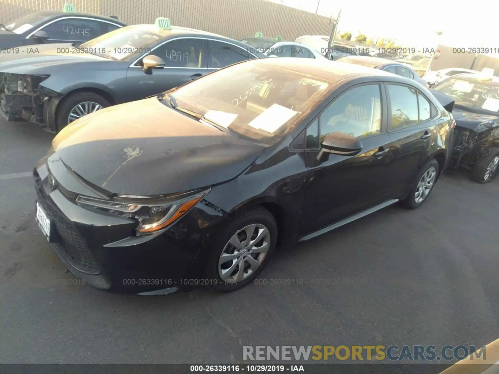 2 Photograph of a damaged car 5YFEPRAE8LP037517 TOYOTA COROLLA 2020