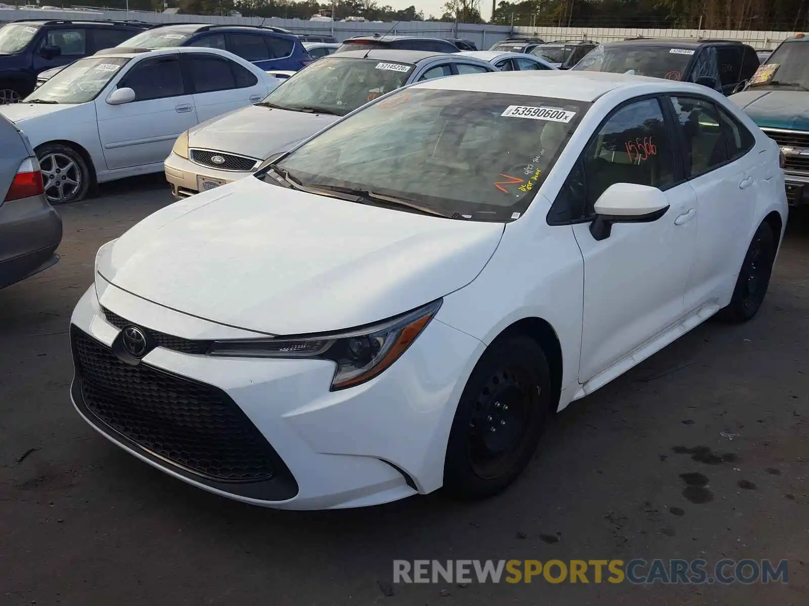 2 Photograph of a damaged car 5YFEPRAE8LP038182 TOYOTA COROLLA 2020