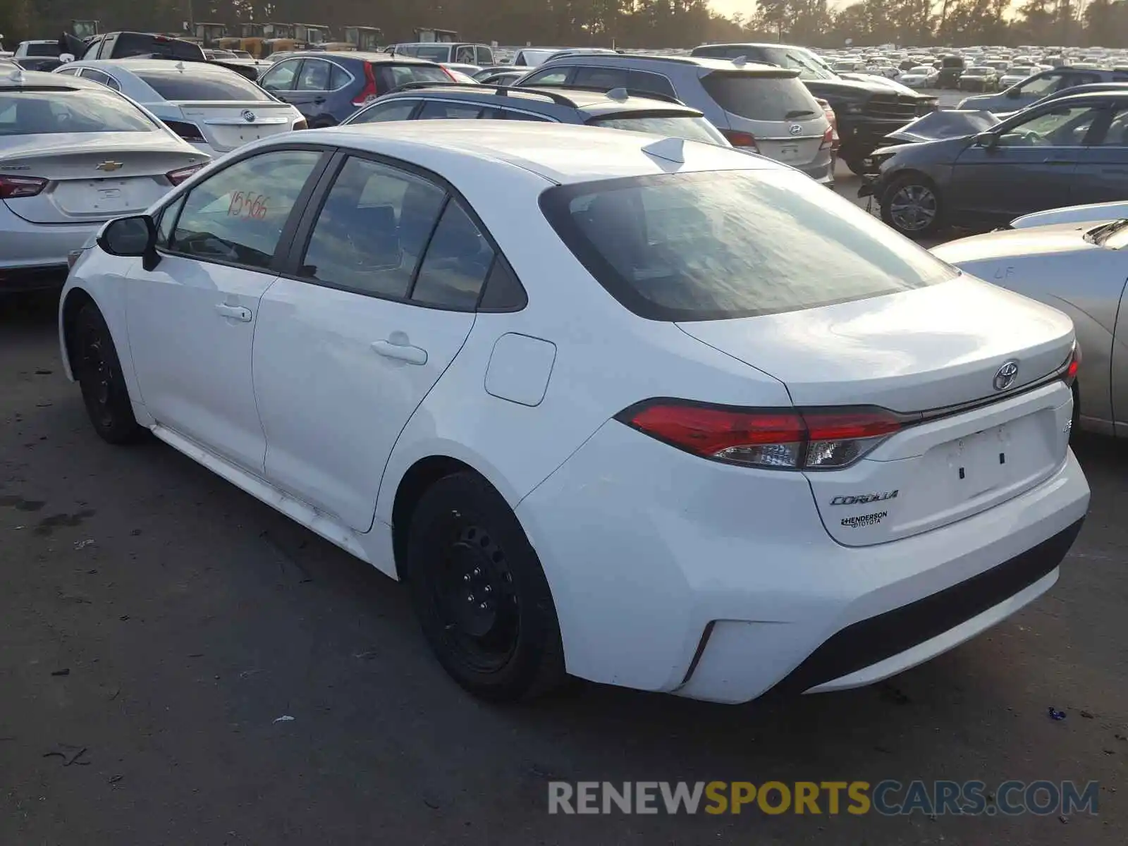 3 Photograph of a damaged car 5YFEPRAE8LP038182 TOYOTA COROLLA 2020