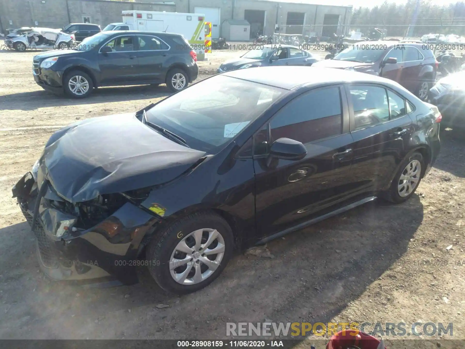 2 Photograph of a damaged car 5YFEPRAE8LP039462 TOYOTA COROLLA 2020