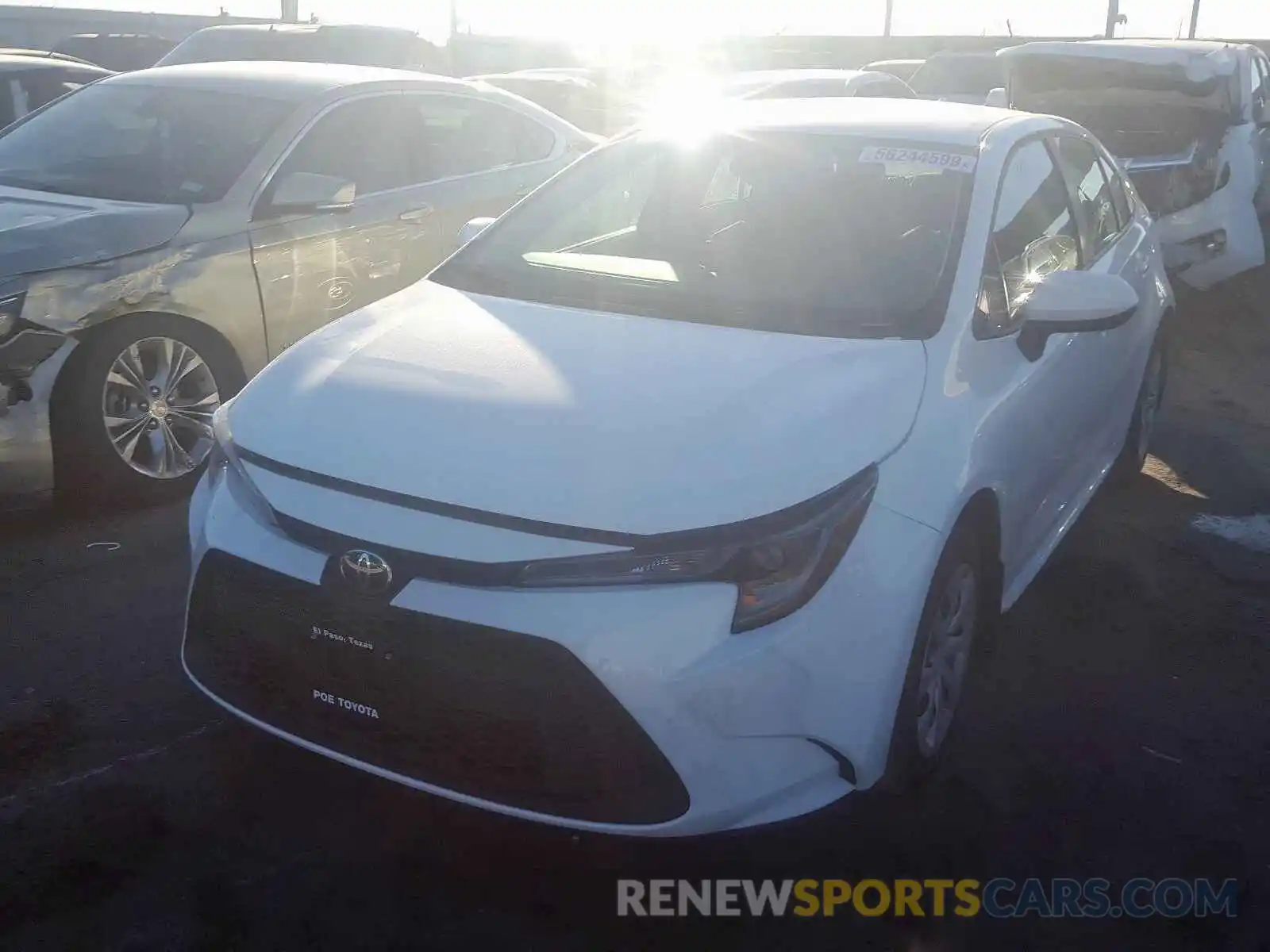 2 Photograph of a damaged car 5YFEPRAE8LP039980 TOYOTA COROLLA 2020