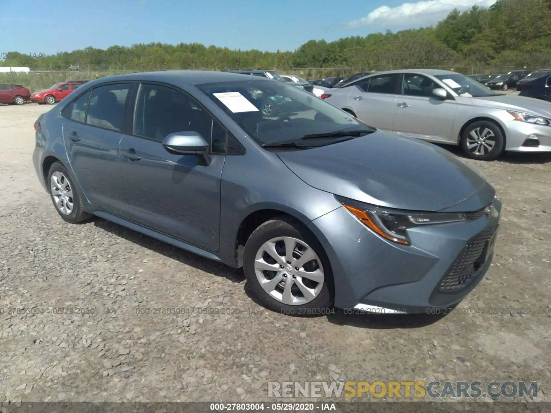 1 Photograph of a damaged car 5YFEPRAE8LP040658 TOYOTA COROLLA 2020