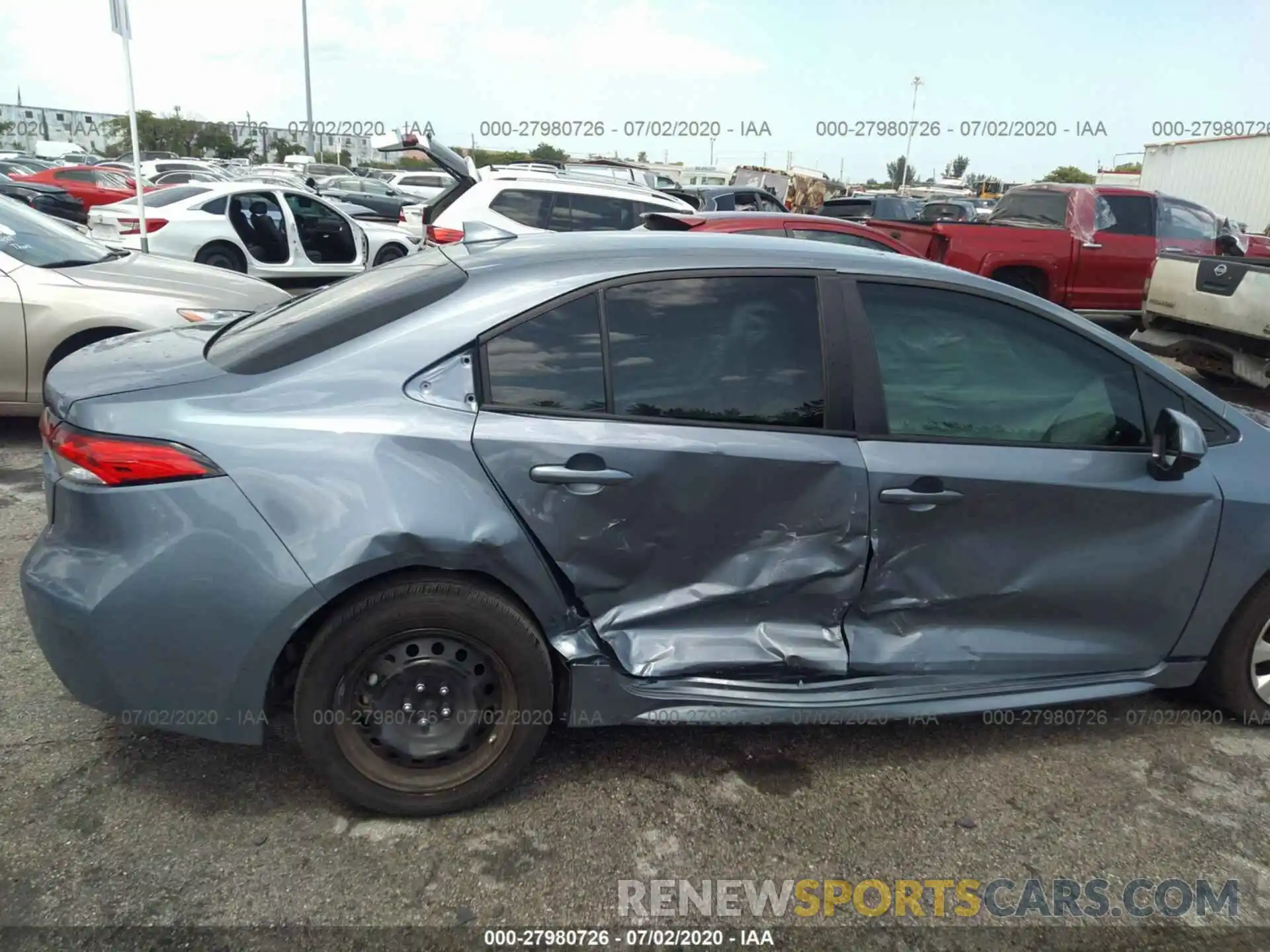 6 Photograph of a damaged car 5YFEPRAE8LP042300 TOYOTA COROLLA 2020