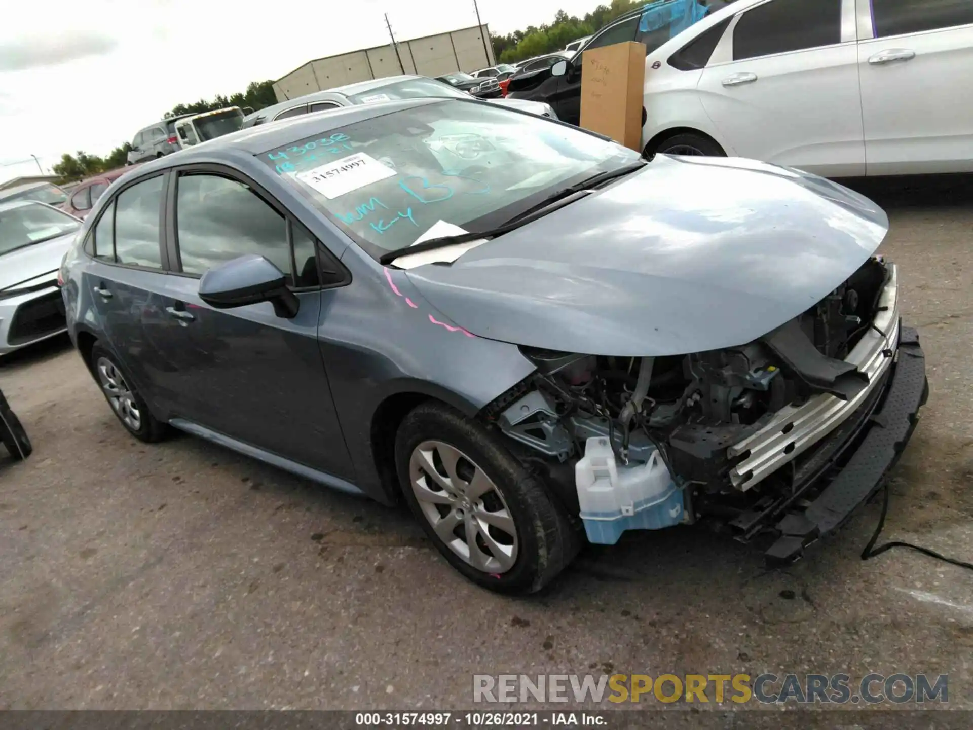 1 Photograph of a damaged car 5YFEPRAE8LP044063 TOYOTA COROLLA 2020