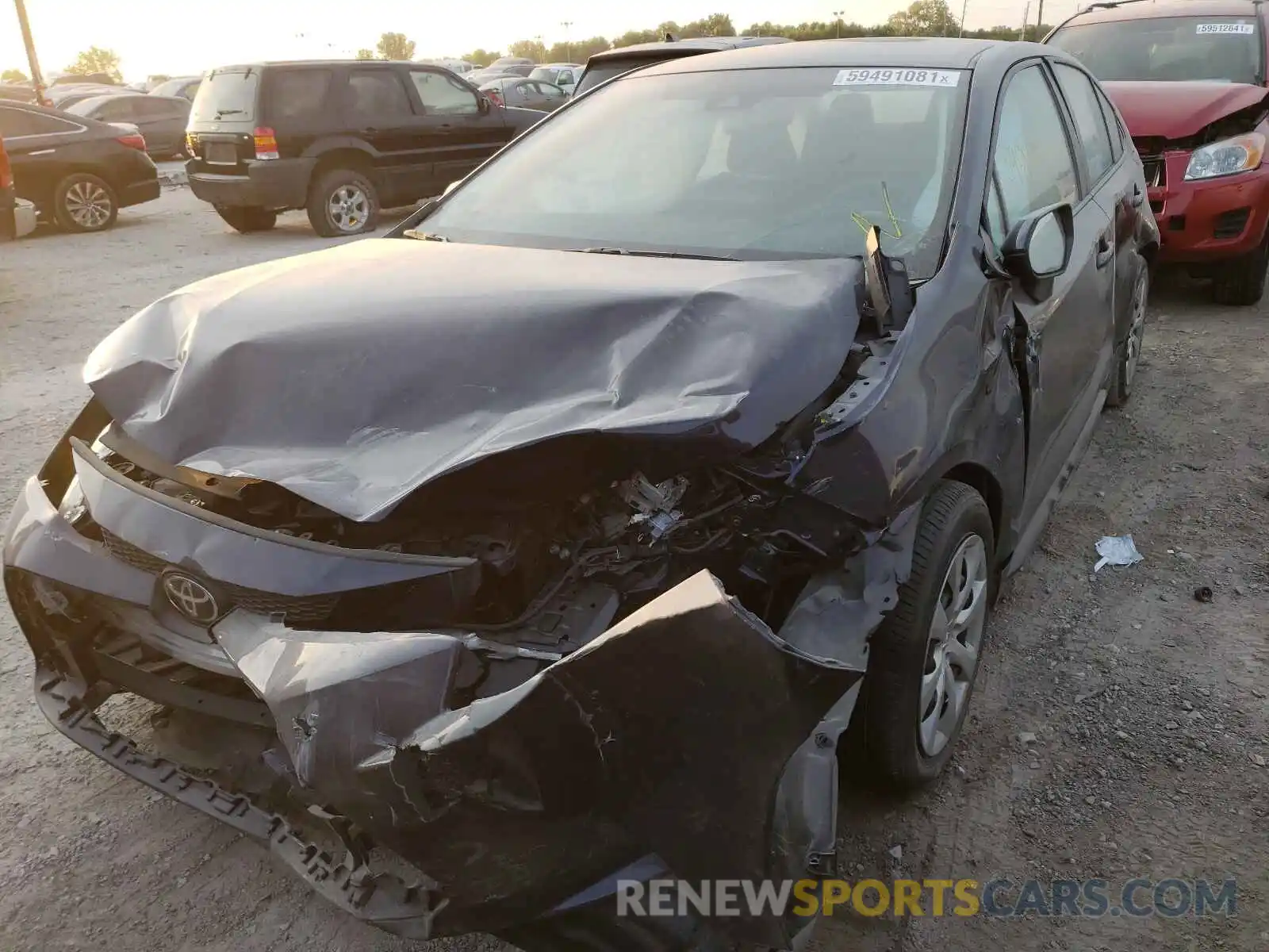 2 Photograph of a damaged car 5YFEPRAE8LP045892 TOYOTA COROLLA 2020