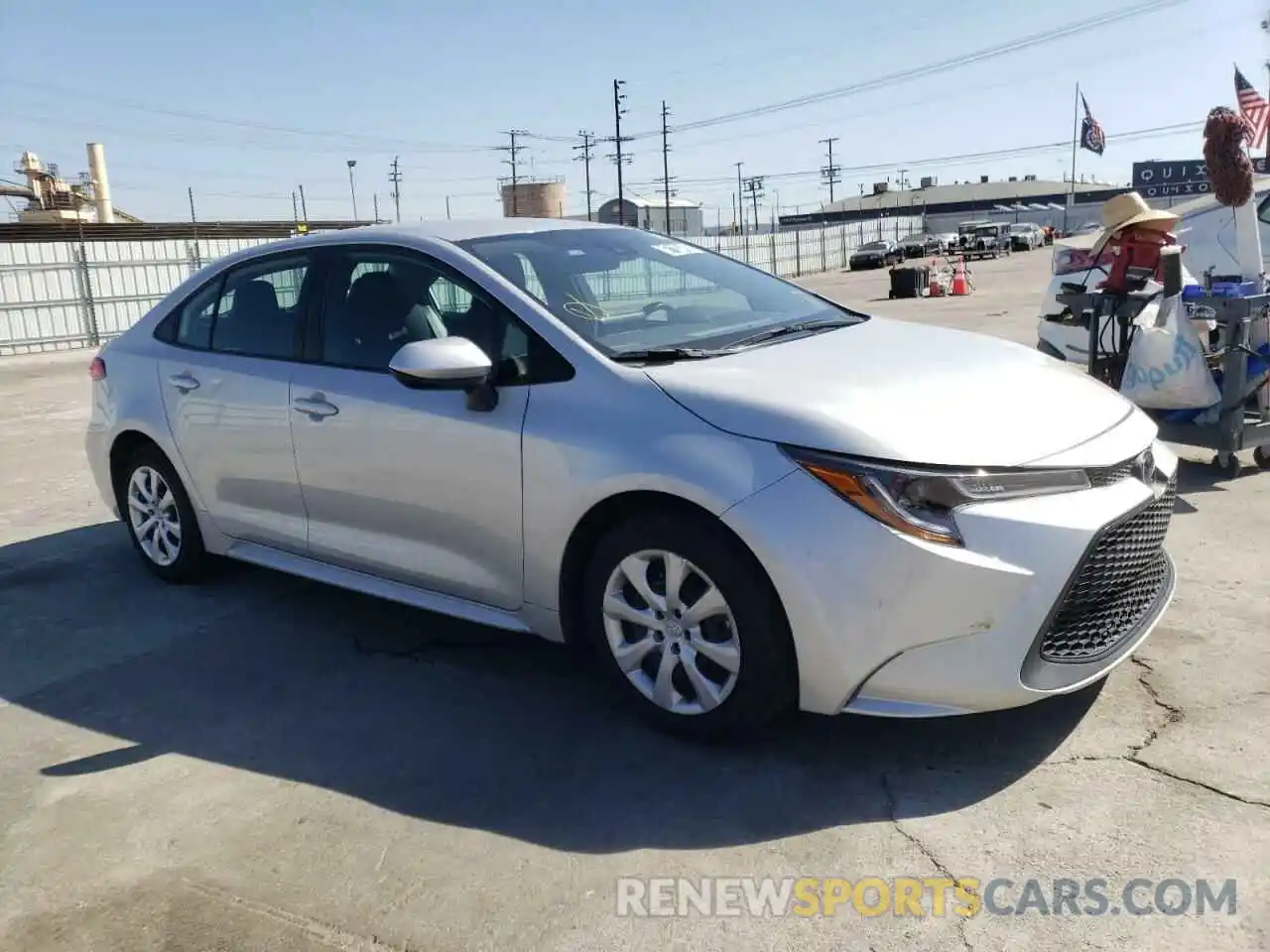 1 Photograph of a damaged car 5YFEPRAE8LP046492 TOYOTA COROLLA 2020