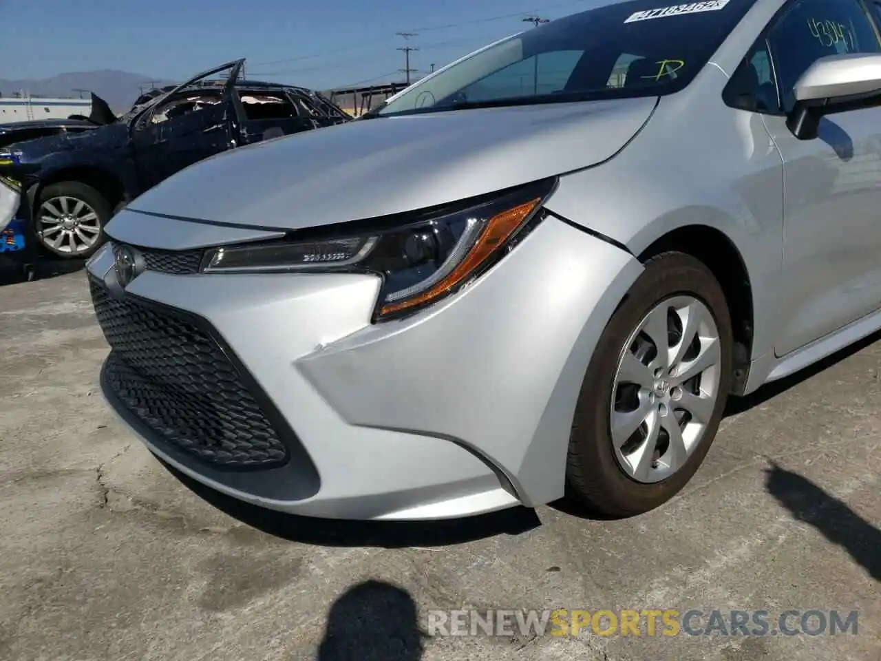 9 Photograph of a damaged car 5YFEPRAE8LP046492 TOYOTA COROLLA 2020