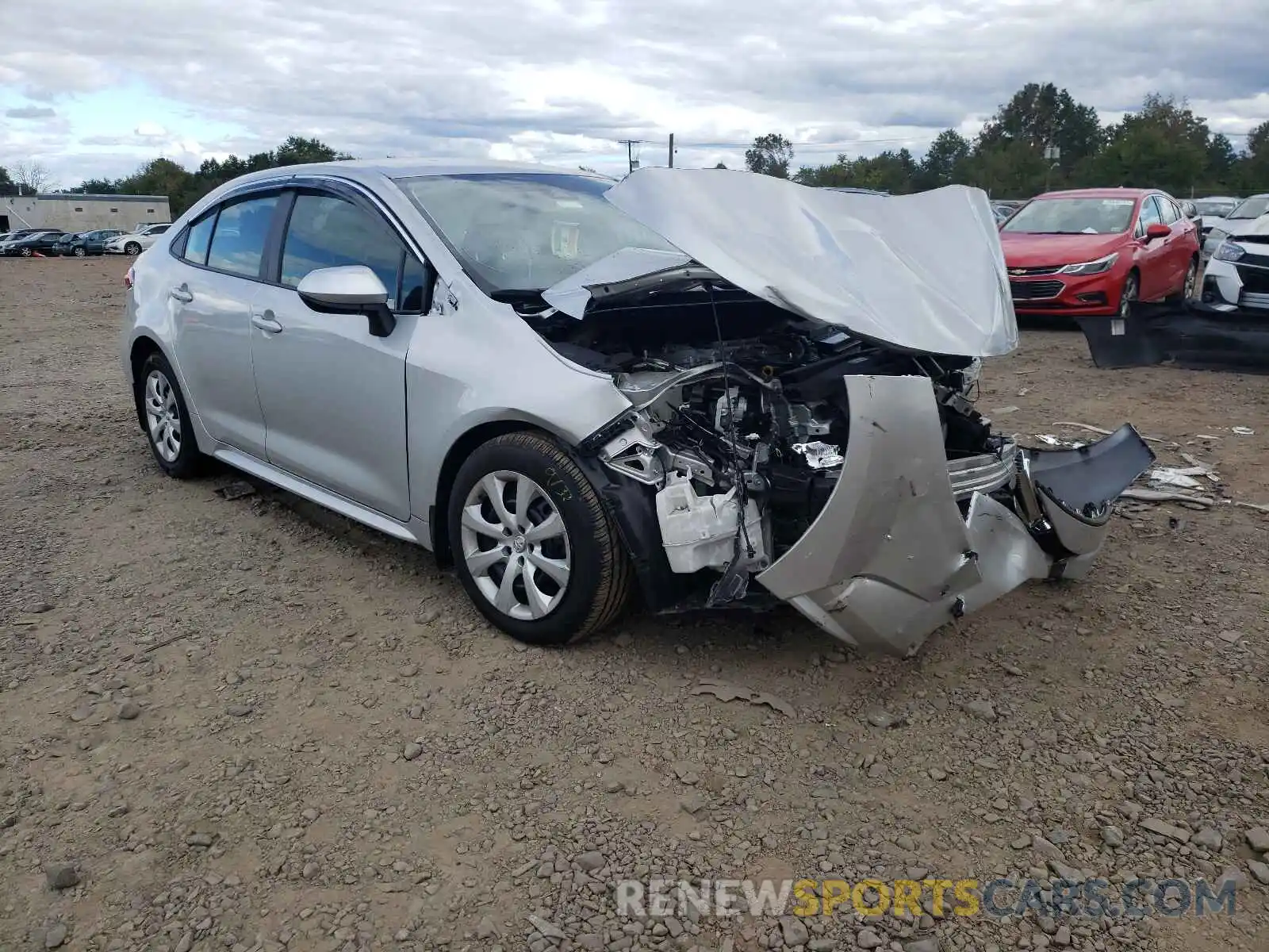 1 Photograph of a damaged car 5YFEPRAE8LP048582 TOYOTA COROLLA 2020