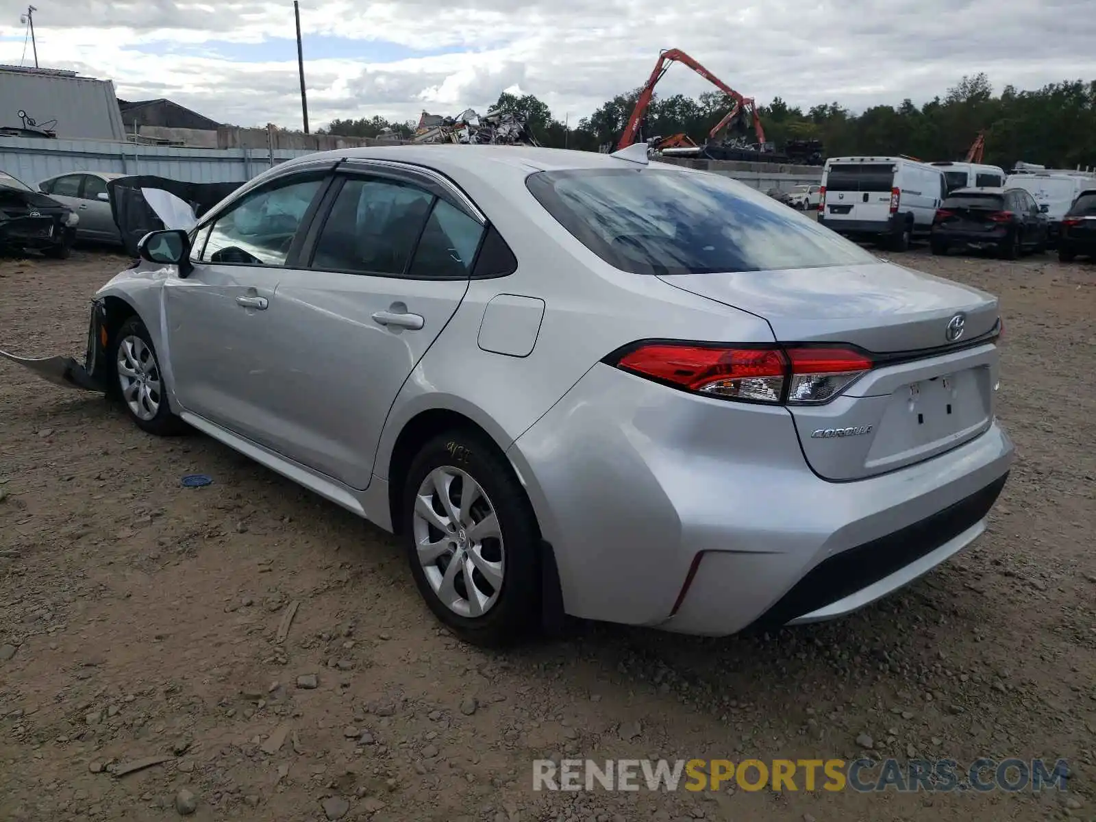 3 Photograph of a damaged car 5YFEPRAE8LP048582 TOYOTA COROLLA 2020