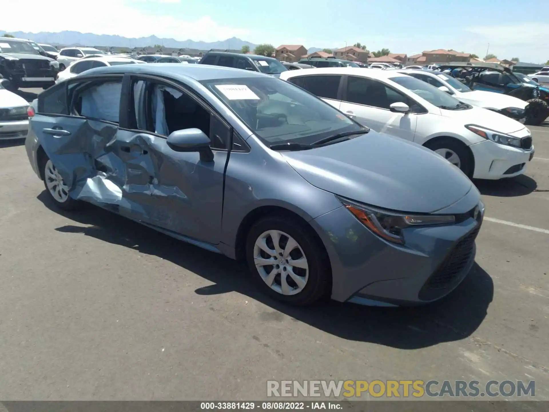 1 Photograph of a damaged car 5YFEPRAE8LP050865 TOYOTA COROLLA 2020