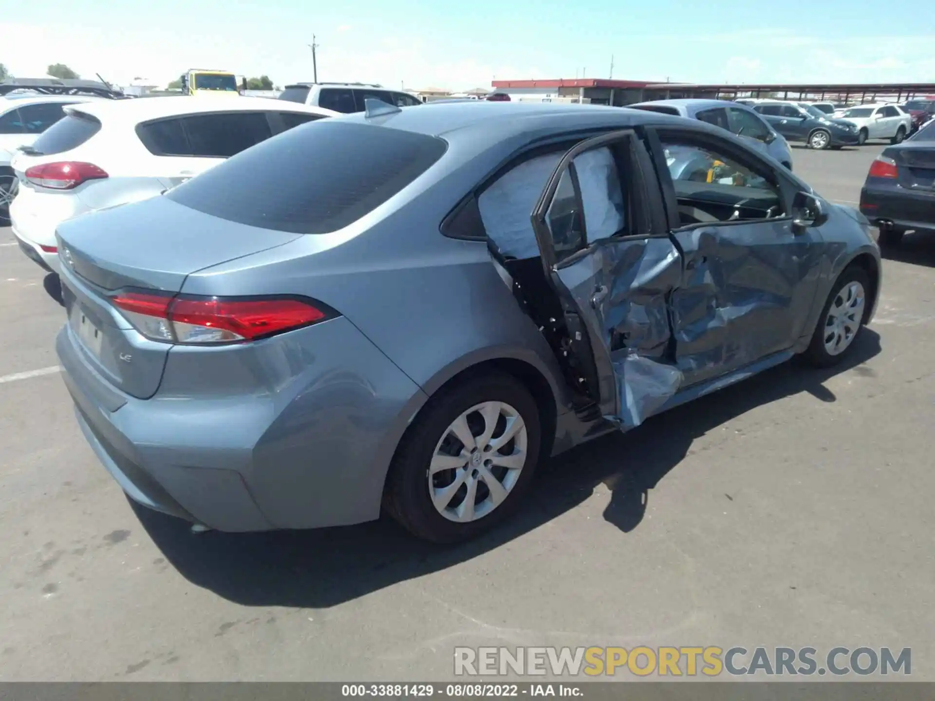 4 Photograph of a damaged car 5YFEPRAE8LP050865 TOYOTA COROLLA 2020