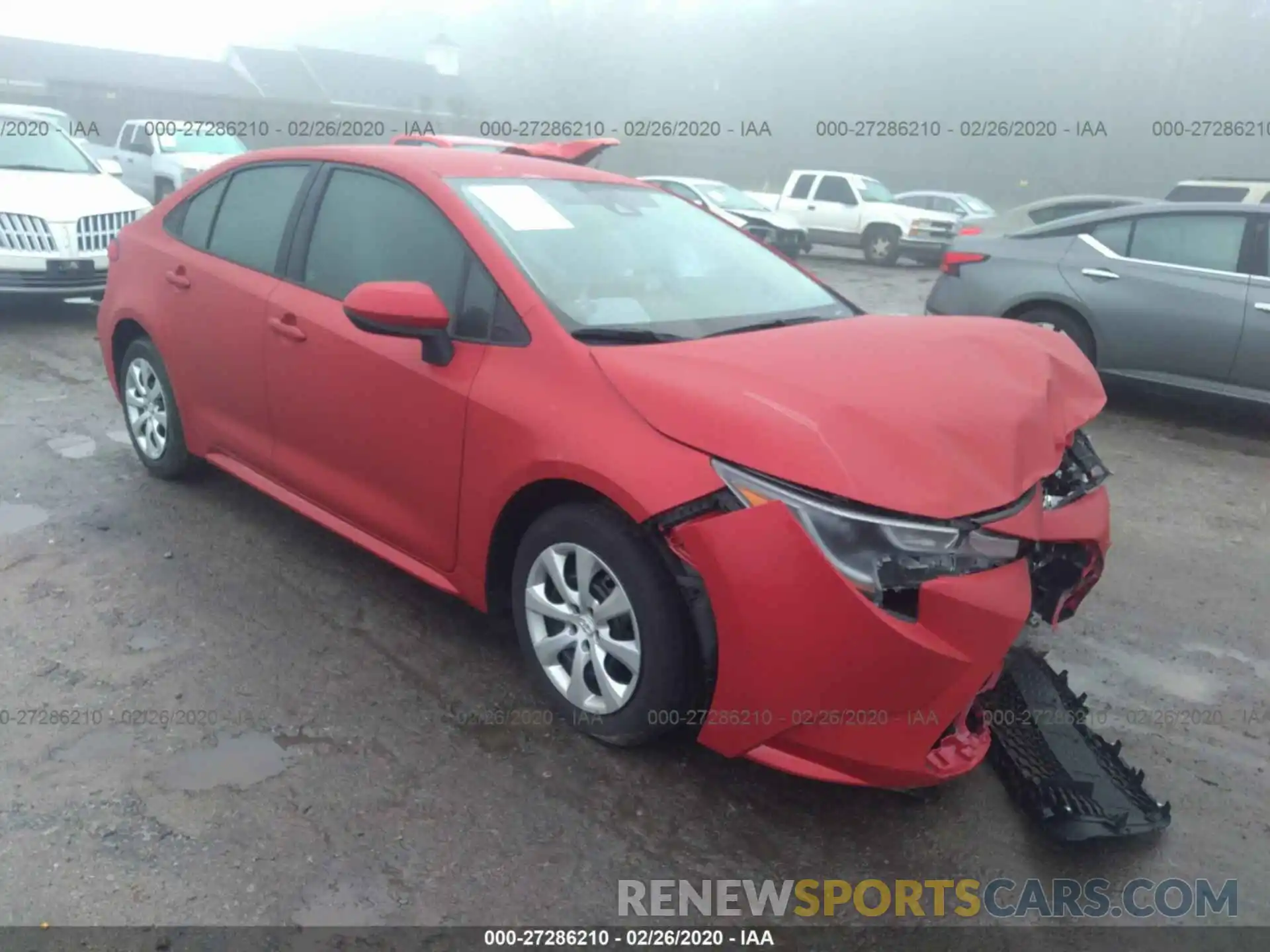 1 Photograph of a damaged car 5YFEPRAE8LP052308 TOYOTA COROLLA 2020