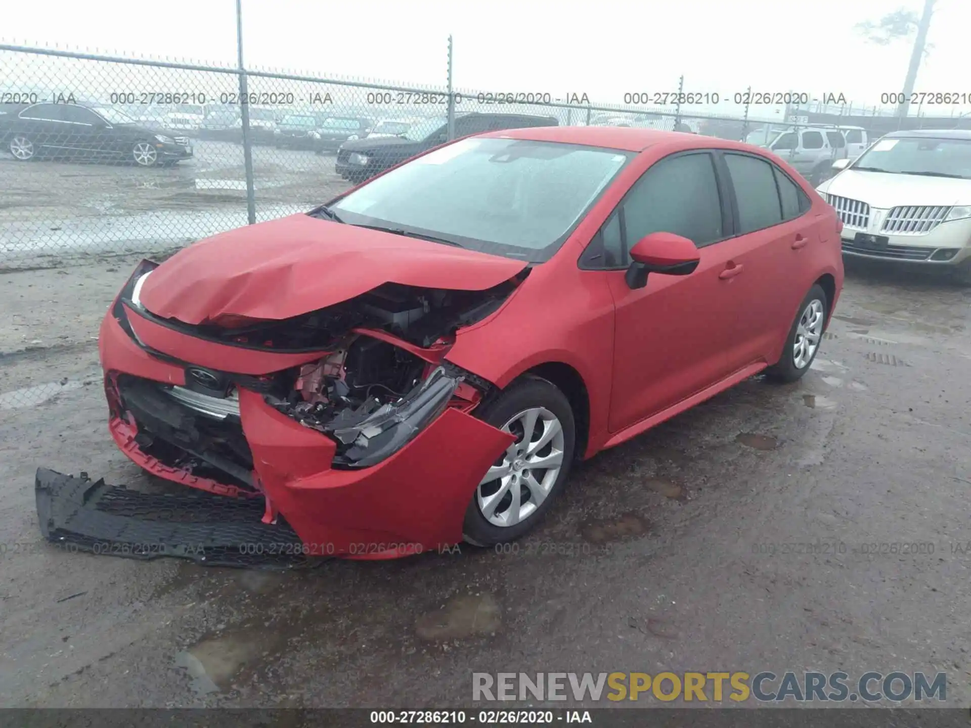 2 Photograph of a damaged car 5YFEPRAE8LP052308 TOYOTA COROLLA 2020