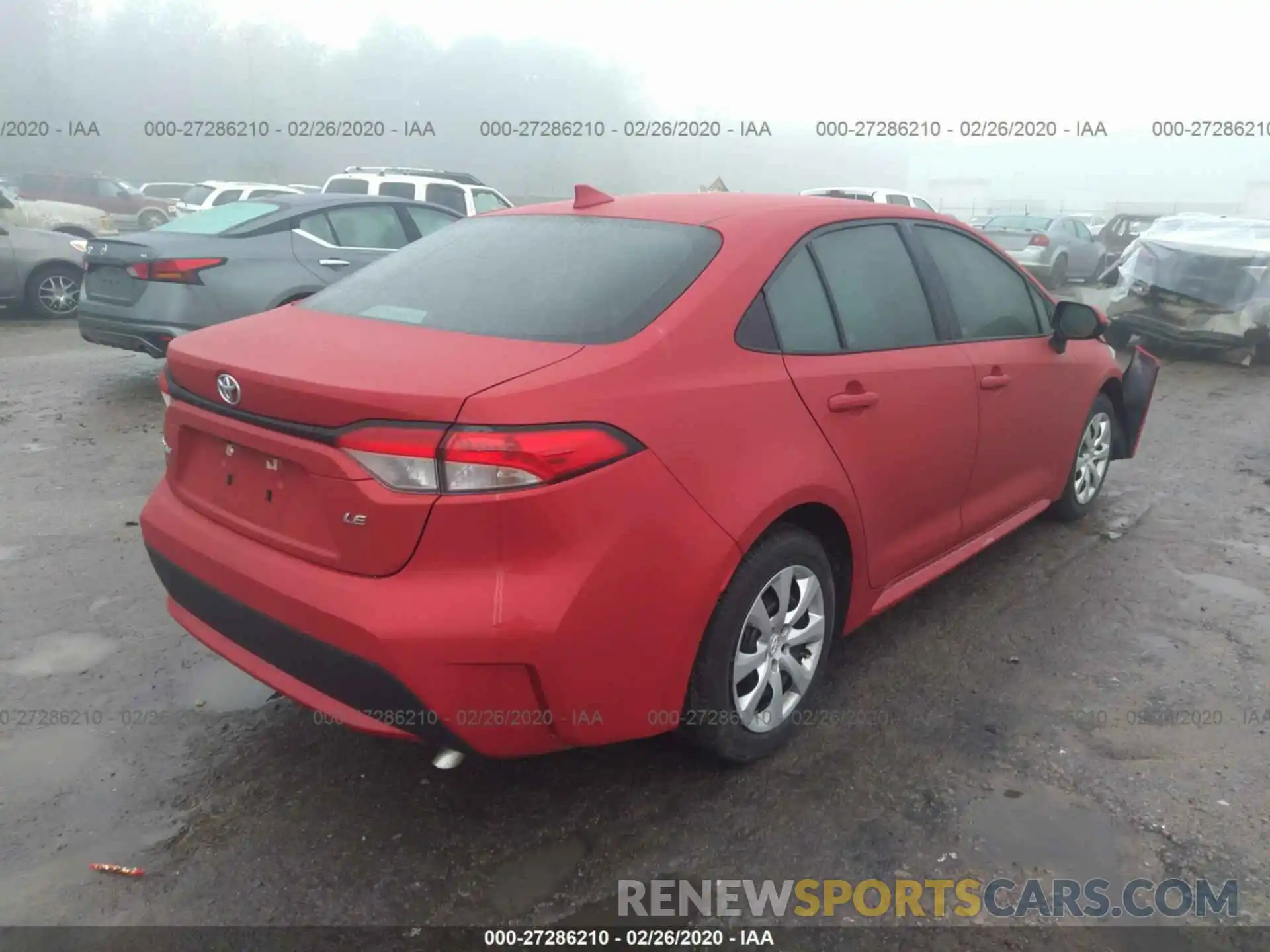 4 Photograph of a damaged car 5YFEPRAE8LP052308 TOYOTA COROLLA 2020