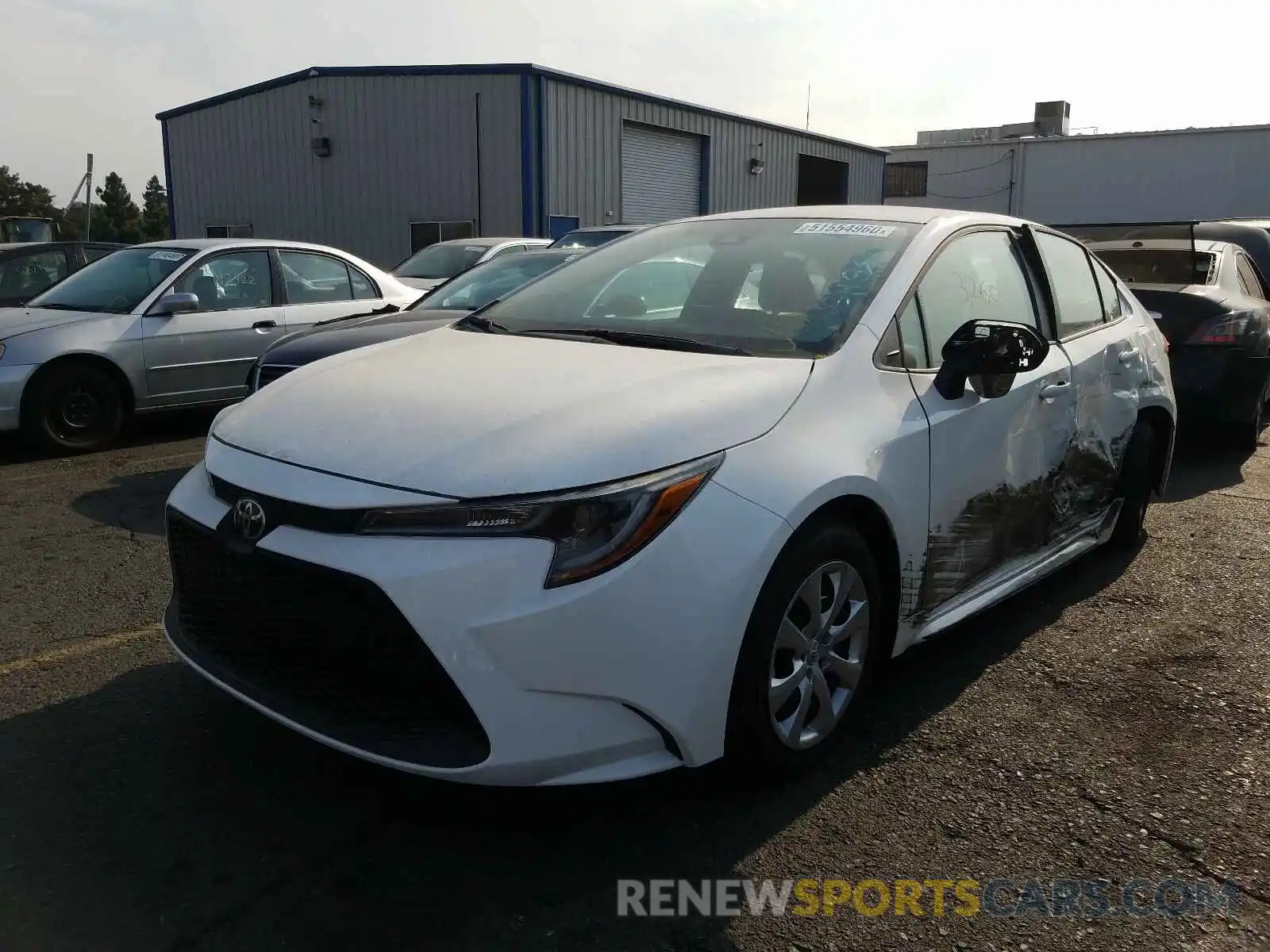 2 Photograph of a damaged car 5YFEPRAE8LP052387 TOYOTA COROLLA 2020