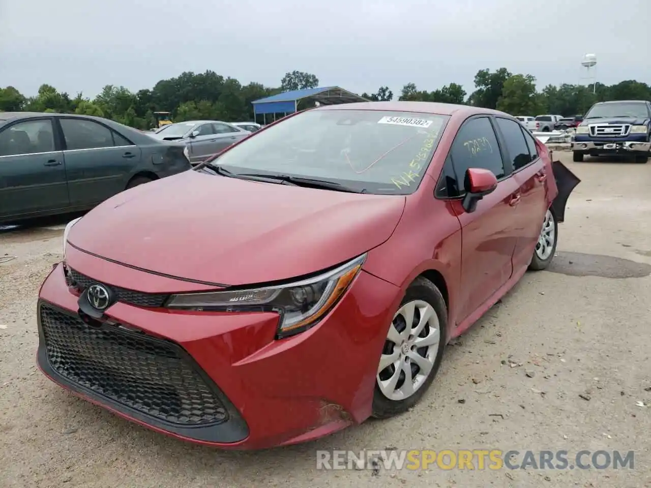 2 Photograph of a damaged car 5YFEPRAE8LP052759 TOYOTA COROLLA 2020