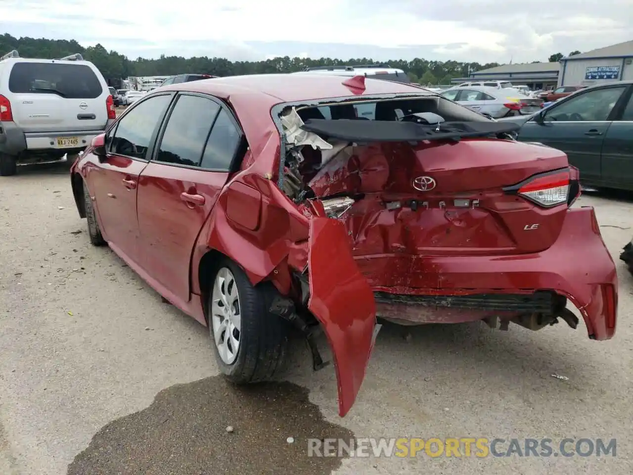 3 Photograph of a damaged car 5YFEPRAE8LP052759 TOYOTA COROLLA 2020