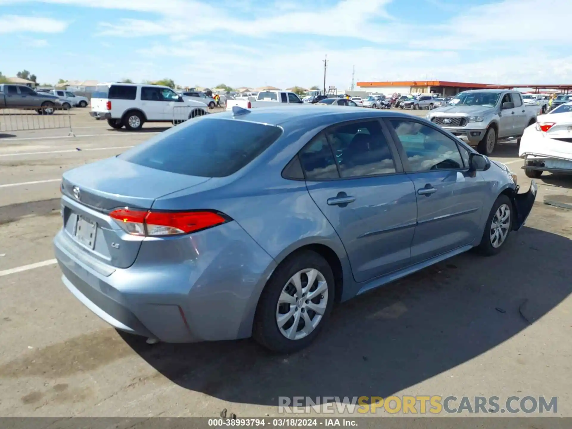 4 Photograph of a damaged car 5YFEPRAE8LP053359 TOYOTA COROLLA 2020