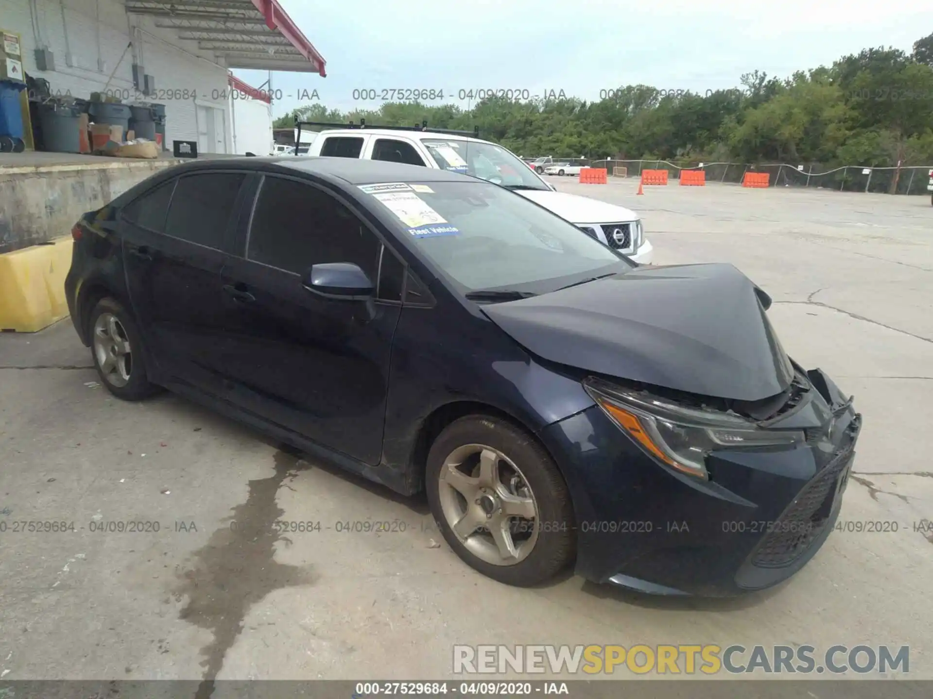 1 Photograph of a damaged car 5YFEPRAE8LP054172 TOYOTA COROLLA 2020