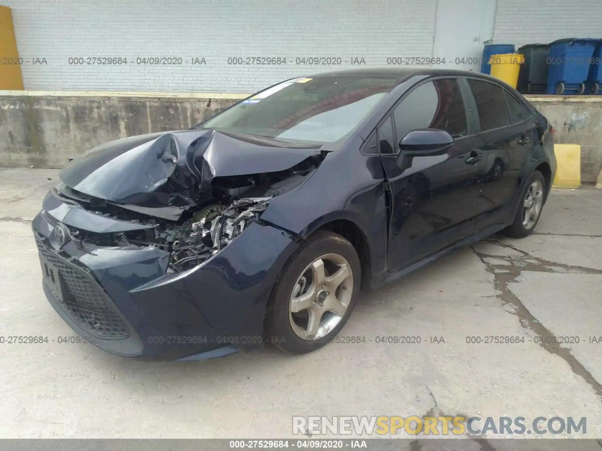 2 Photograph of a damaged car 5YFEPRAE8LP054172 TOYOTA COROLLA 2020