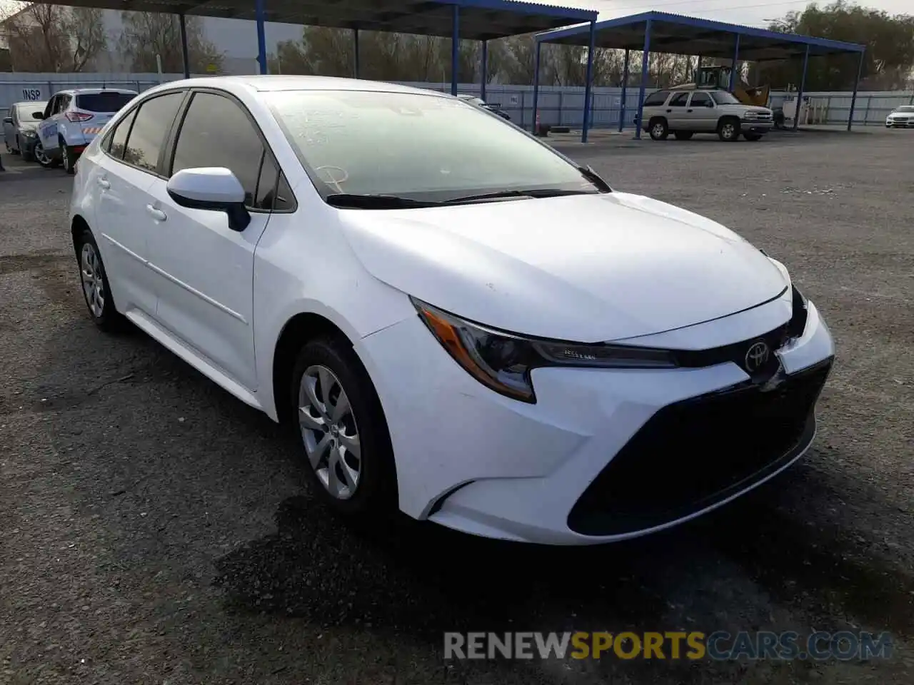 1 Photograph of a damaged car 5YFEPRAE8LP055256 TOYOTA COROLLA 2020