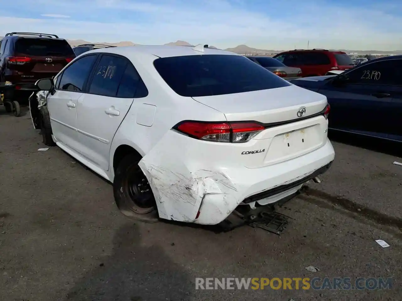 3 Photograph of a damaged car 5YFEPRAE8LP055256 TOYOTA COROLLA 2020