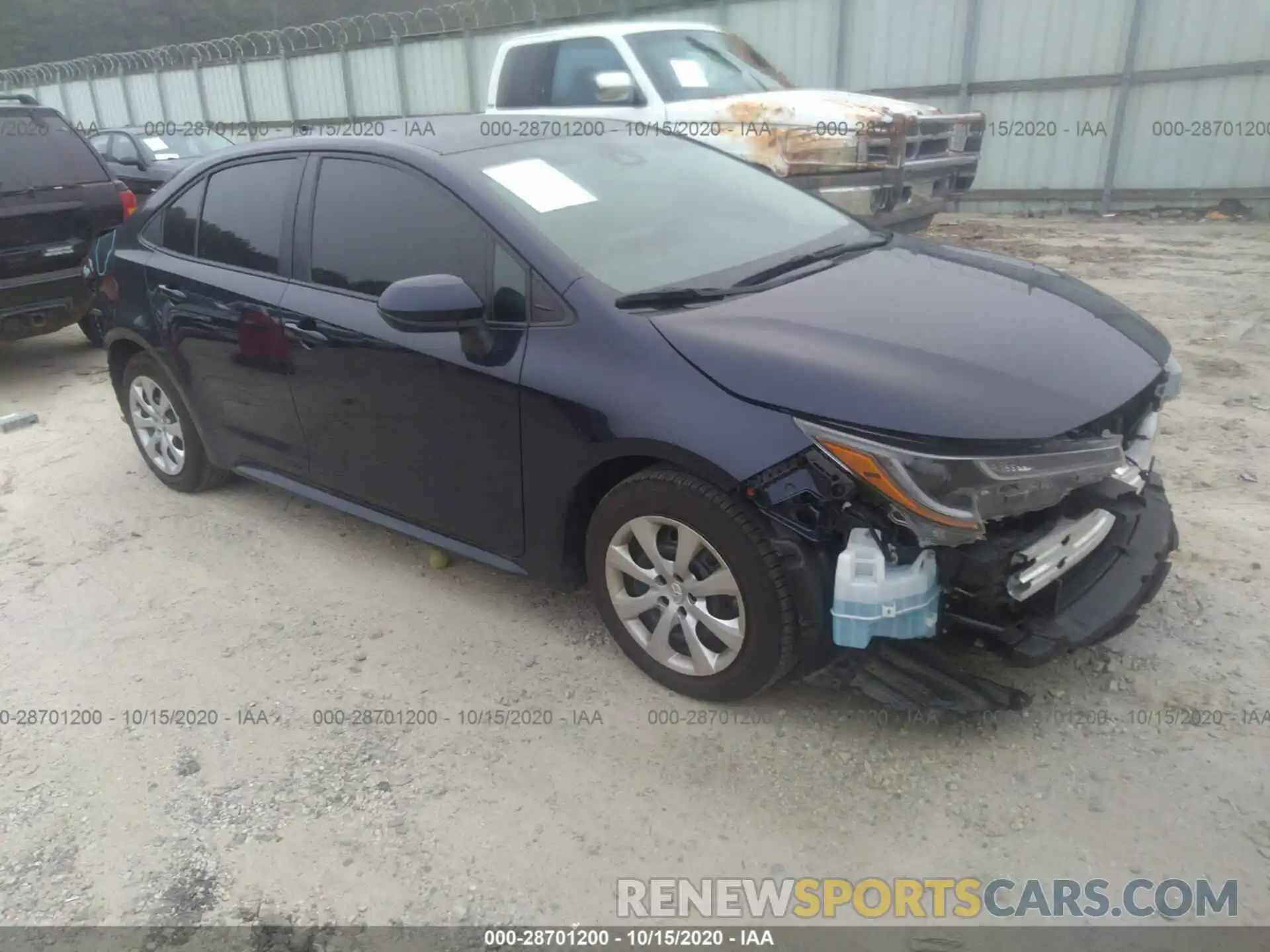 1 Photograph of a damaged car 5YFEPRAE8LP055368 TOYOTA COROLLA 2020