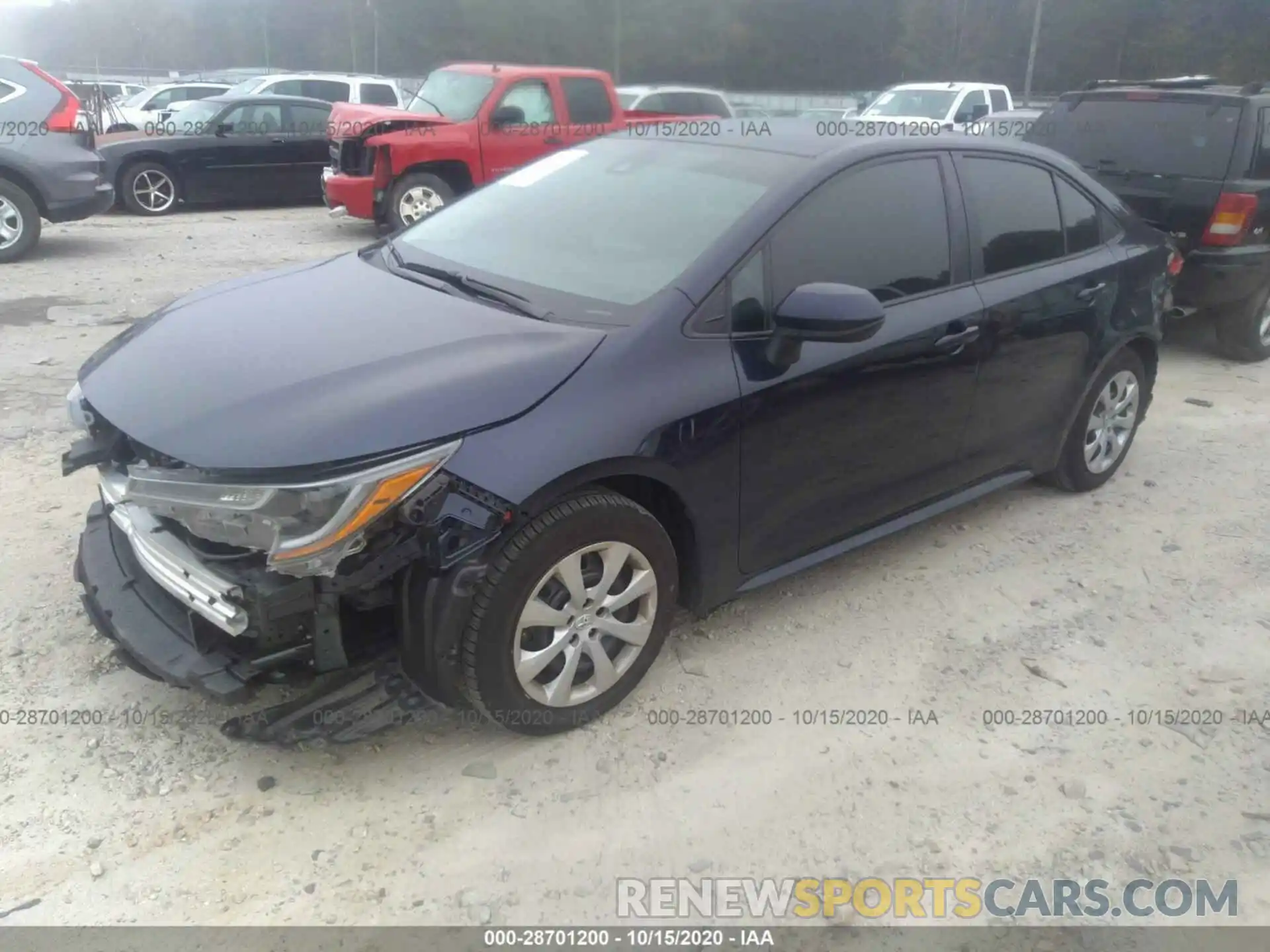 2 Photograph of a damaged car 5YFEPRAE8LP055368 TOYOTA COROLLA 2020