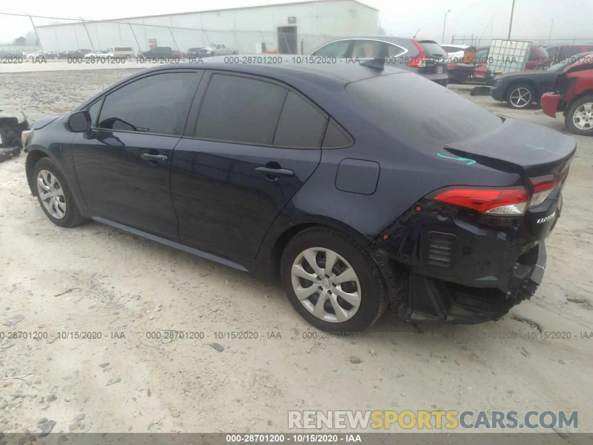 3 Photograph of a damaged car 5YFEPRAE8LP055368 TOYOTA COROLLA 2020