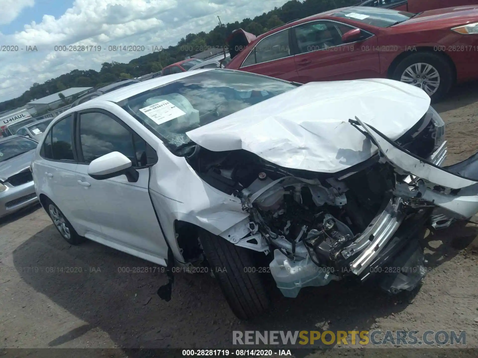 1 Photograph of a damaged car 5YFEPRAE8LP055869 TOYOTA COROLLA 2020