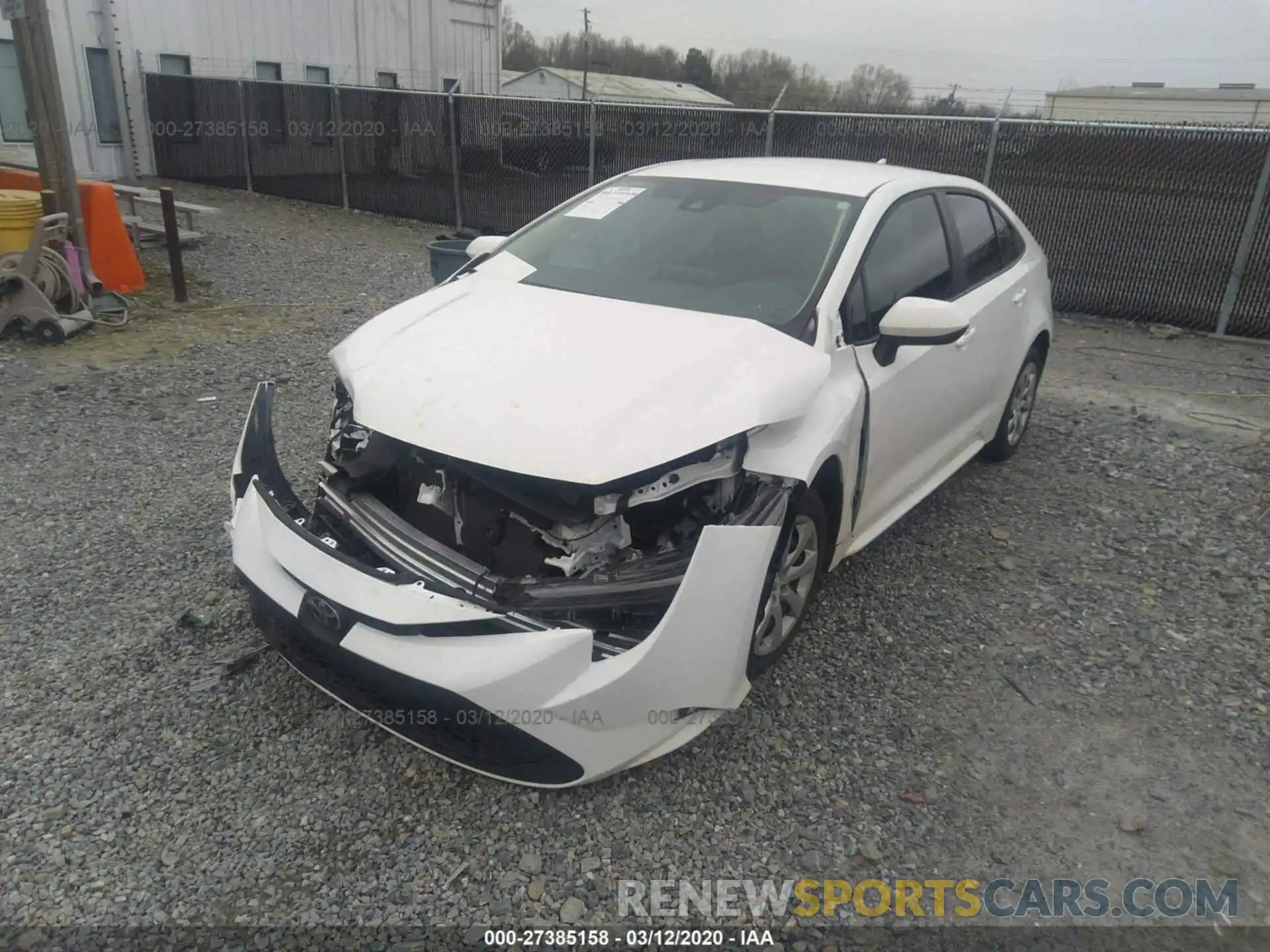 2 Photograph of a damaged car 5YFEPRAE8LP055998 TOYOTA COROLLA 2020