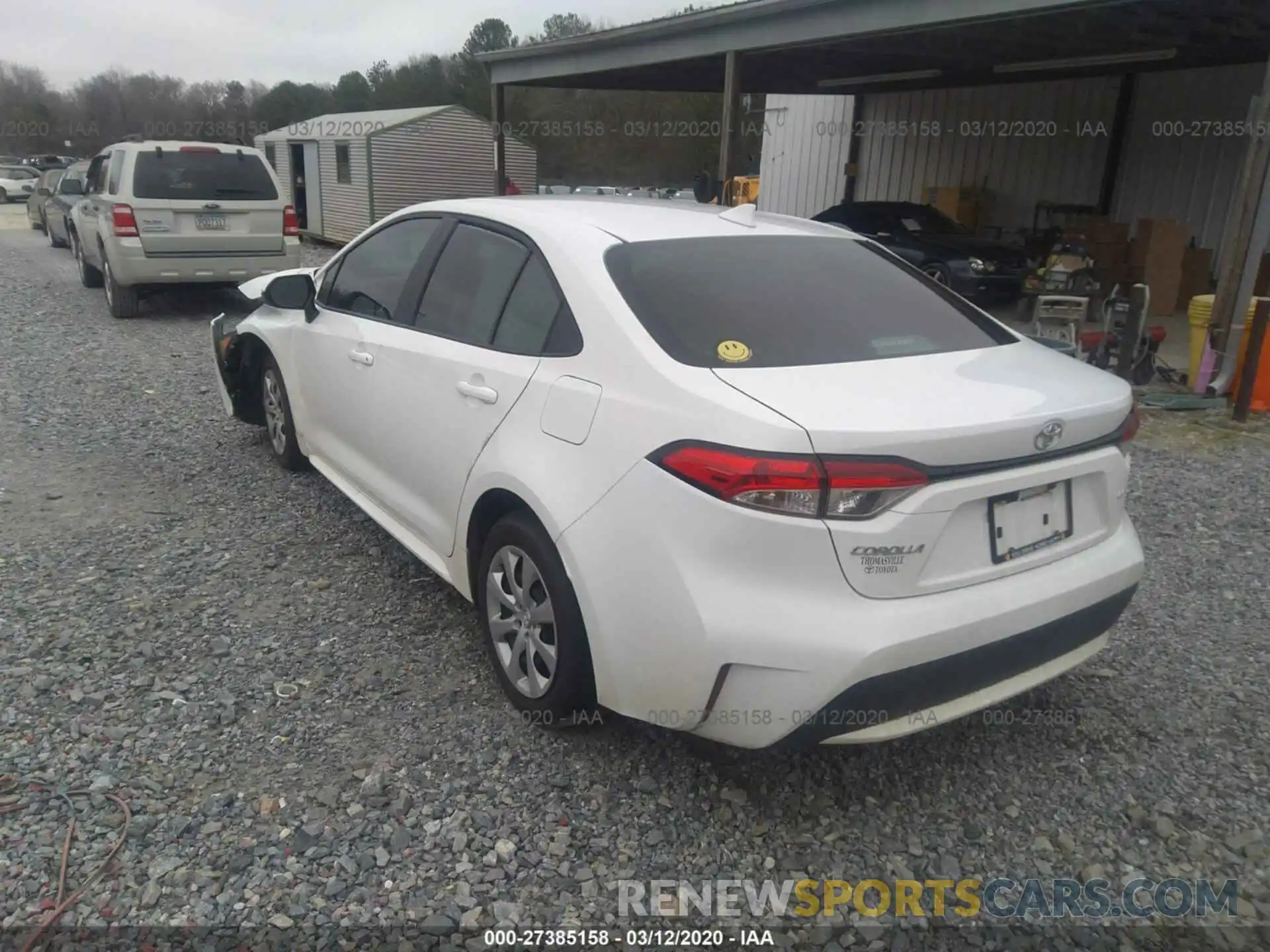 3 Photograph of a damaged car 5YFEPRAE8LP055998 TOYOTA COROLLA 2020