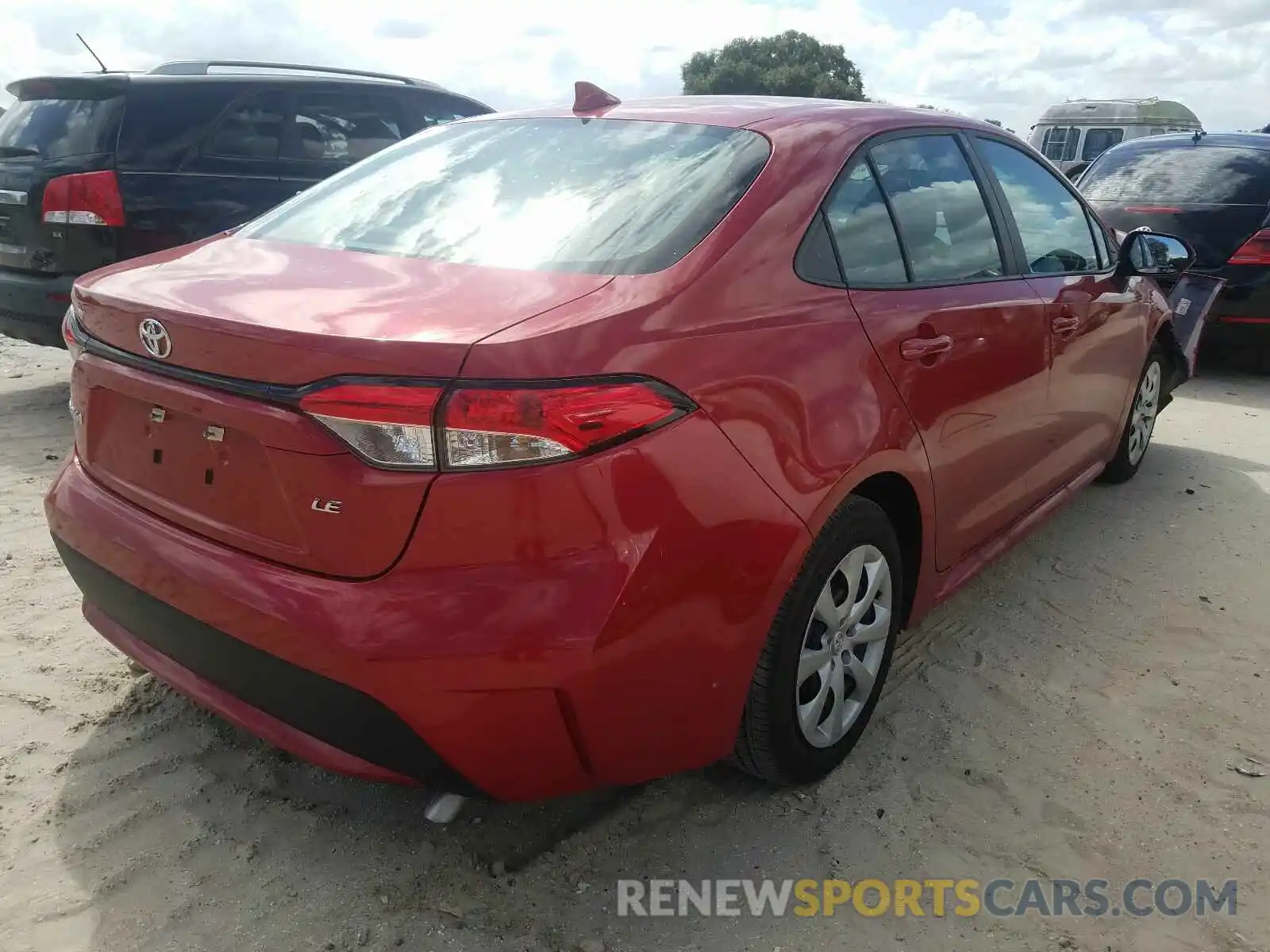 4 Photograph of a damaged car 5YFEPRAE8LP057251 TOYOTA COROLLA 2020