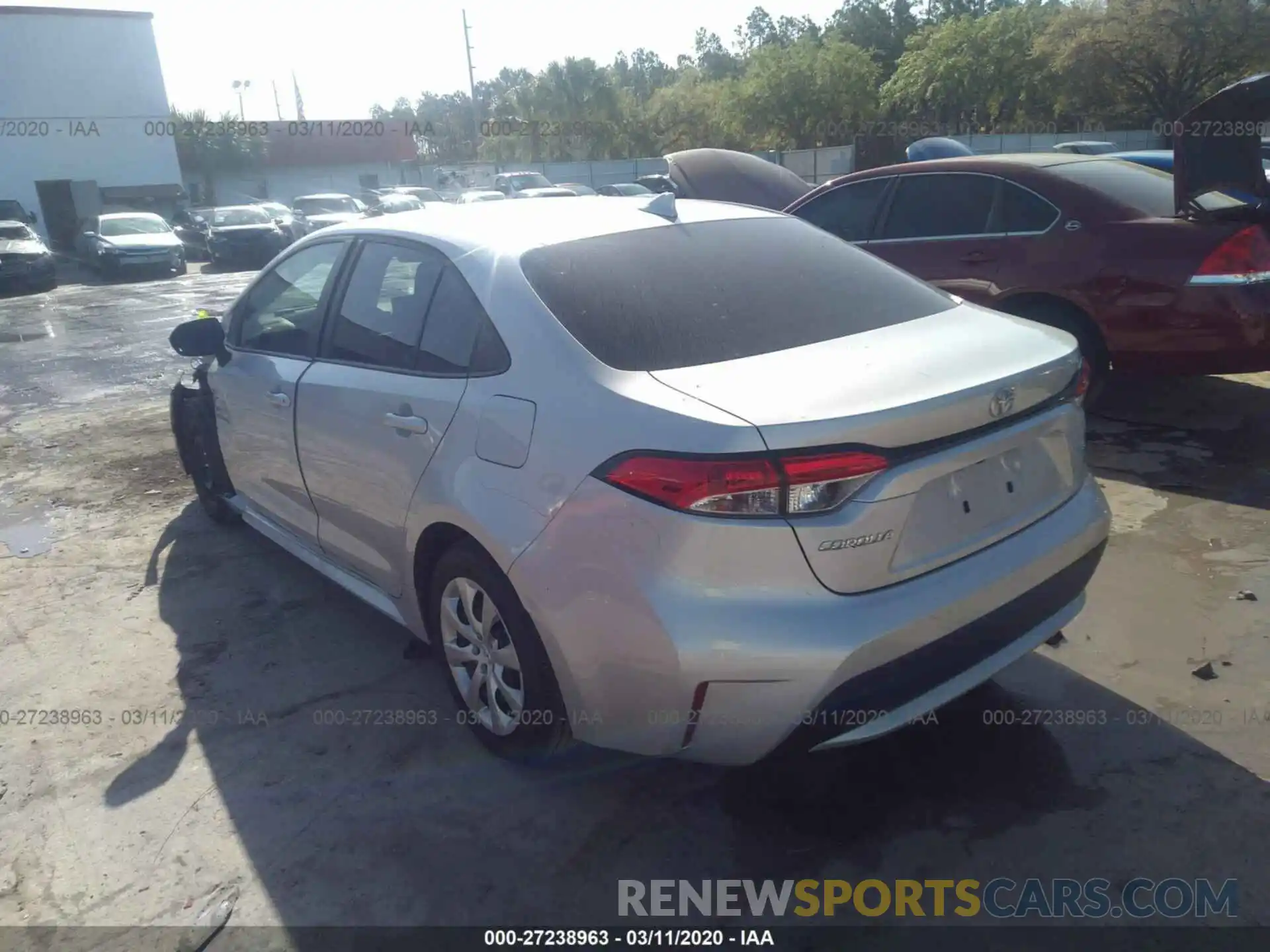 3 Photograph of a damaged car 5YFEPRAE8LP057329 TOYOTA COROLLA 2020