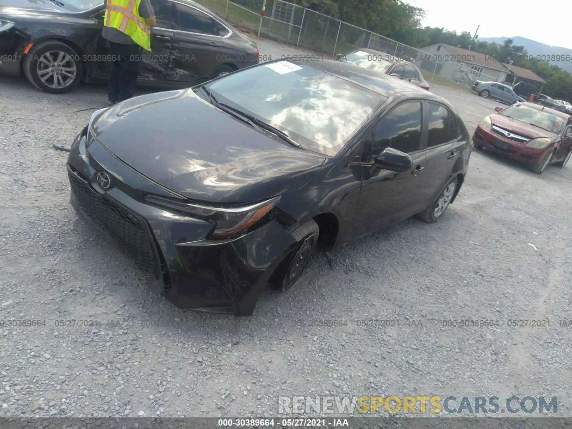 2 Photograph of a damaged car 5YFEPRAE8LP057332 TOYOTA COROLLA 2020