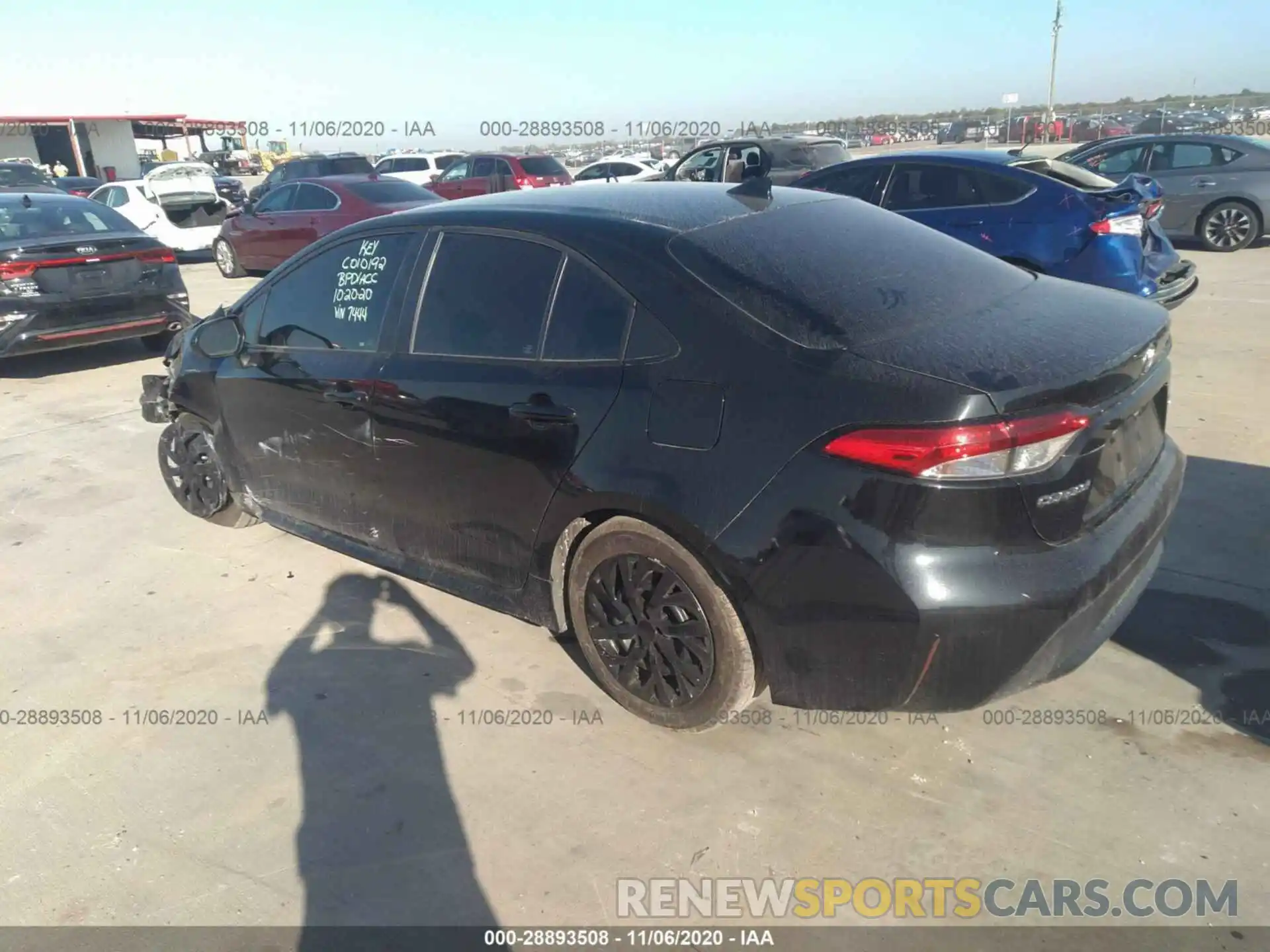 3 Photograph of a damaged car 5YFEPRAE8LP057444 TOYOTA COROLLA 2020