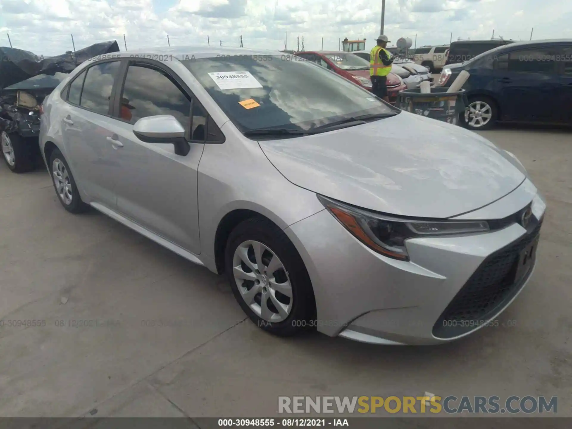 1 Photograph of a damaged car 5YFEPRAE8LP057508 TOYOTA COROLLA 2020