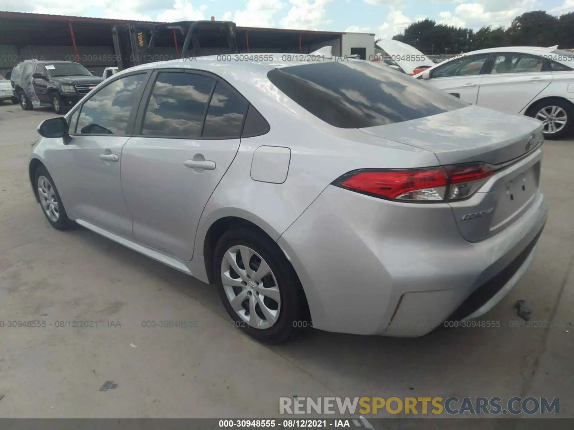 3 Photograph of a damaged car 5YFEPRAE8LP057508 TOYOTA COROLLA 2020