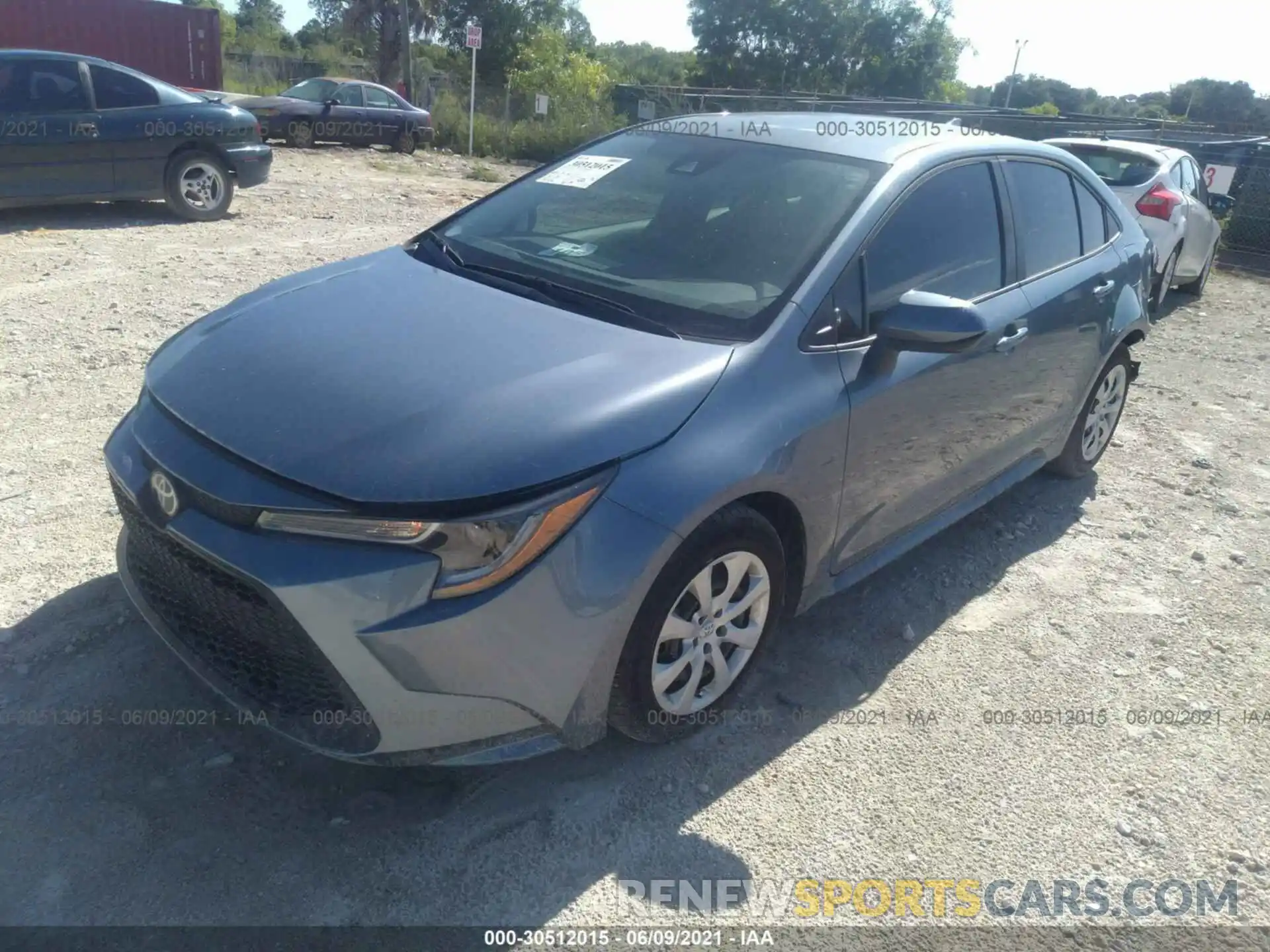 2 Photograph of a damaged car 5YFEPRAE8LP058478 TOYOTA COROLLA 2020