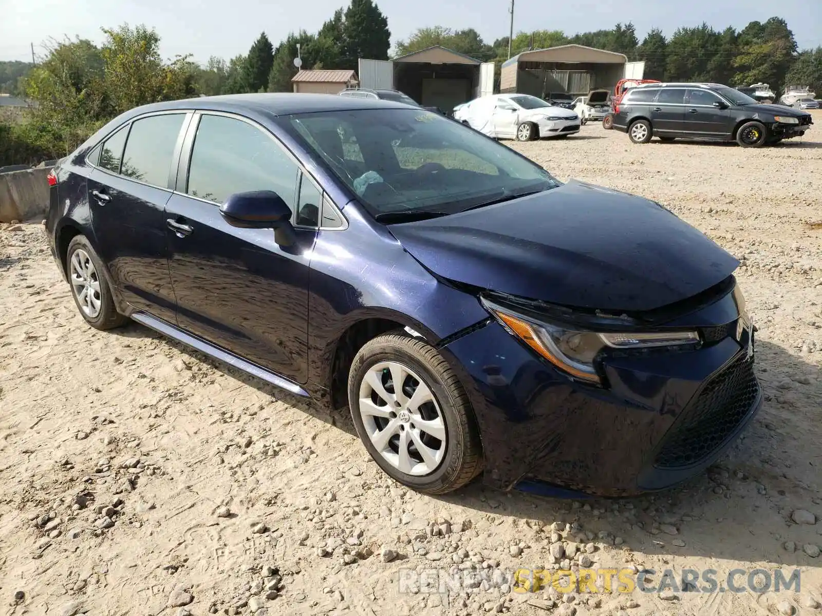 1 Photograph of a damaged car 5YFEPRAE8LP058948 TOYOTA COROLLA 2020