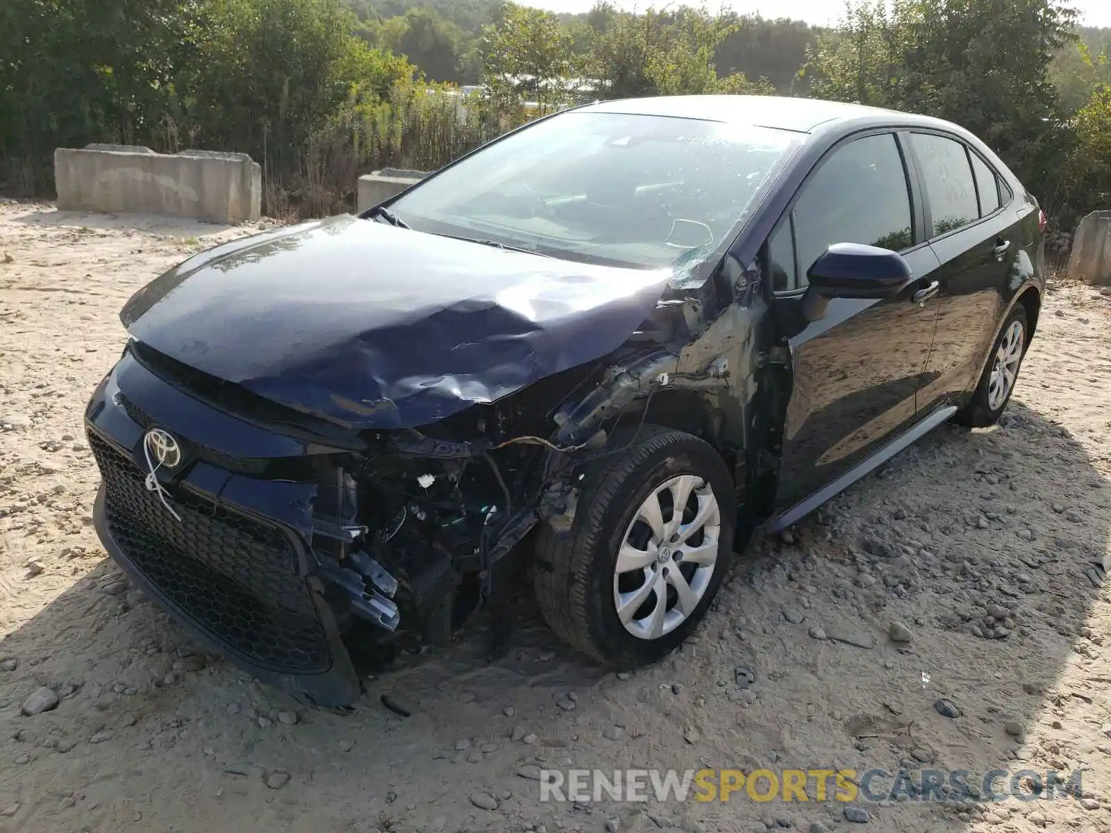 2 Photograph of a damaged car 5YFEPRAE8LP058948 TOYOTA COROLLA 2020