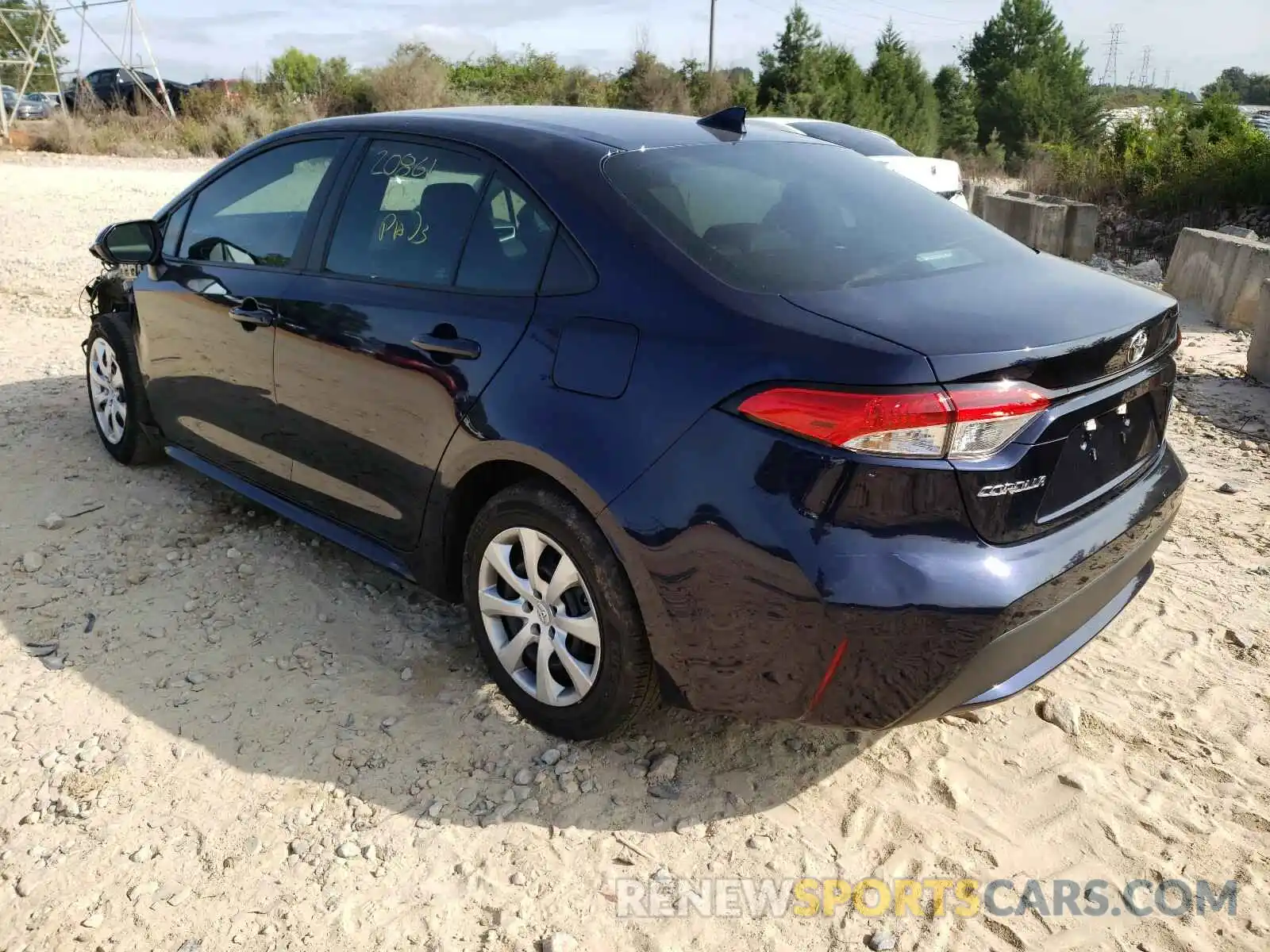 3 Photograph of a damaged car 5YFEPRAE8LP058948 TOYOTA COROLLA 2020