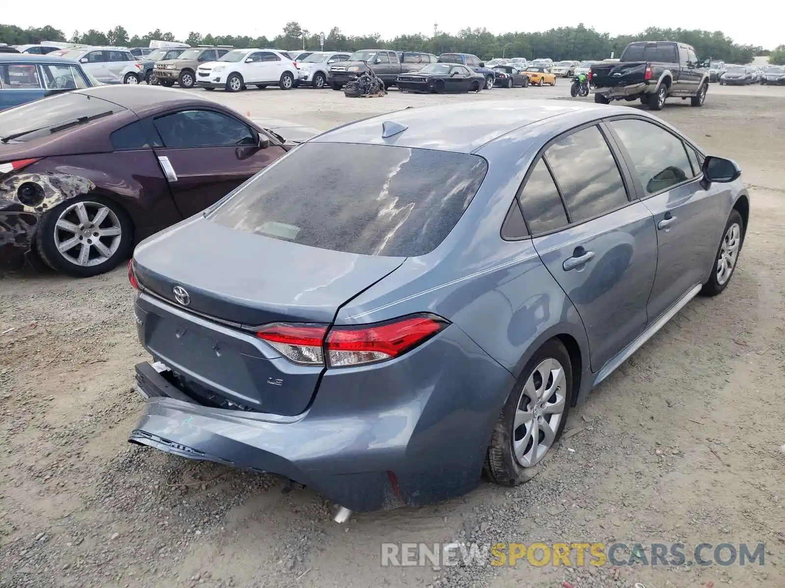 4 Photograph of a damaged car 5YFEPRAE8LP059582 TOYOTA COROLLA 2020