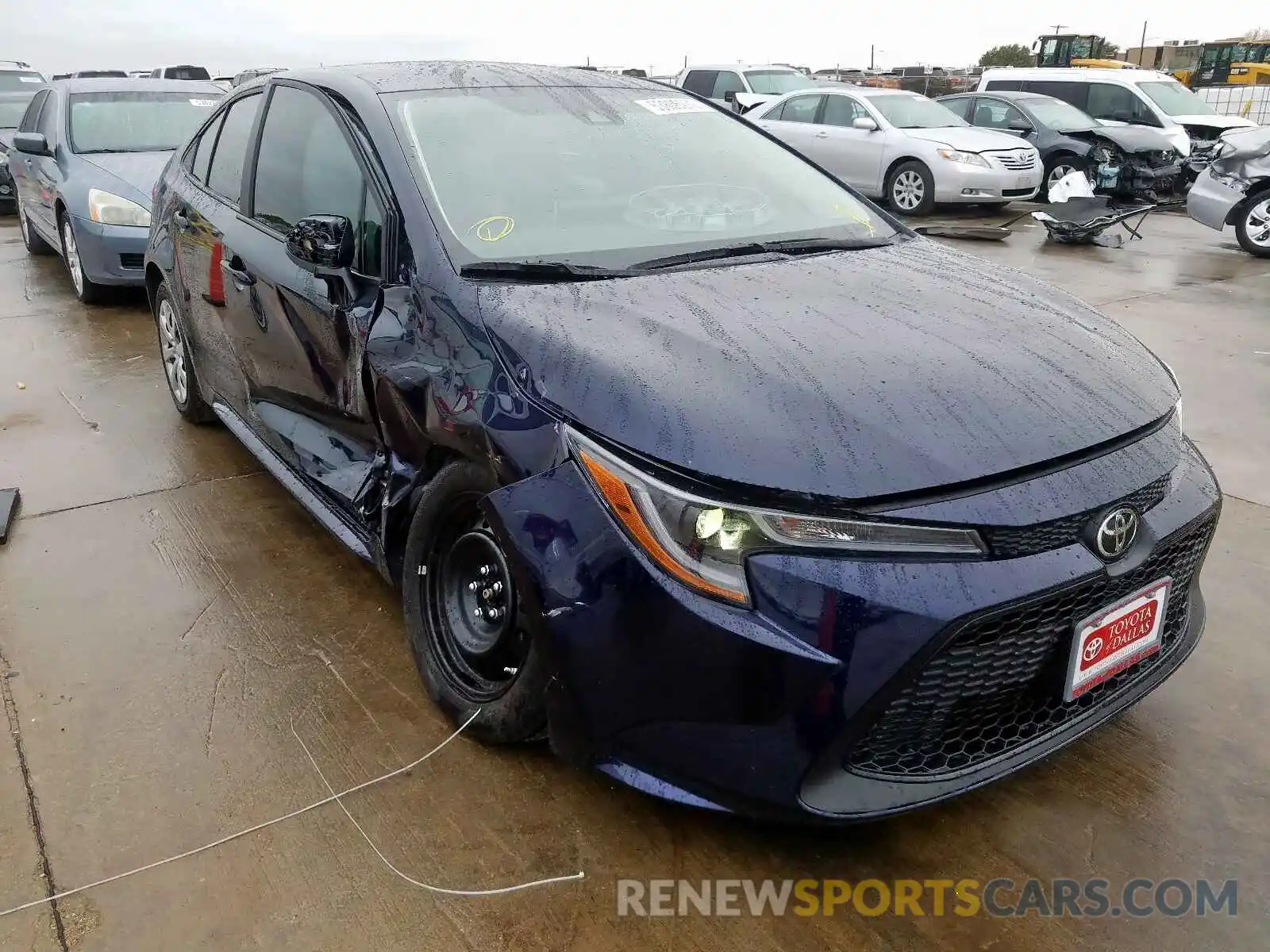 1 Photograph of a damaged car 5YFEPRAE8LP059758 TOYOTA COROLLA 2020