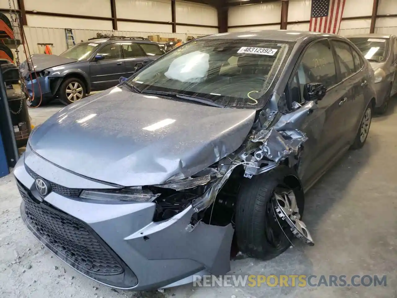 2 Photograph of a damaged car 5YFEPRAE8LP059842 TOYOTA COROLLA 2020